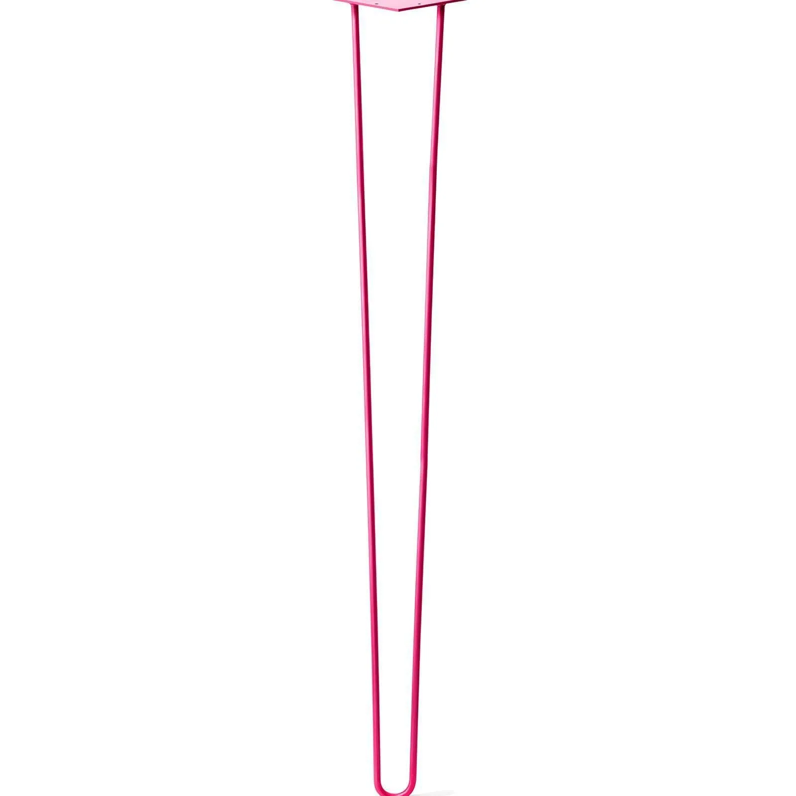 Hairpin Leg (Sold Separately), 2-Rod Design - Fuchsia Powder Coated Finish