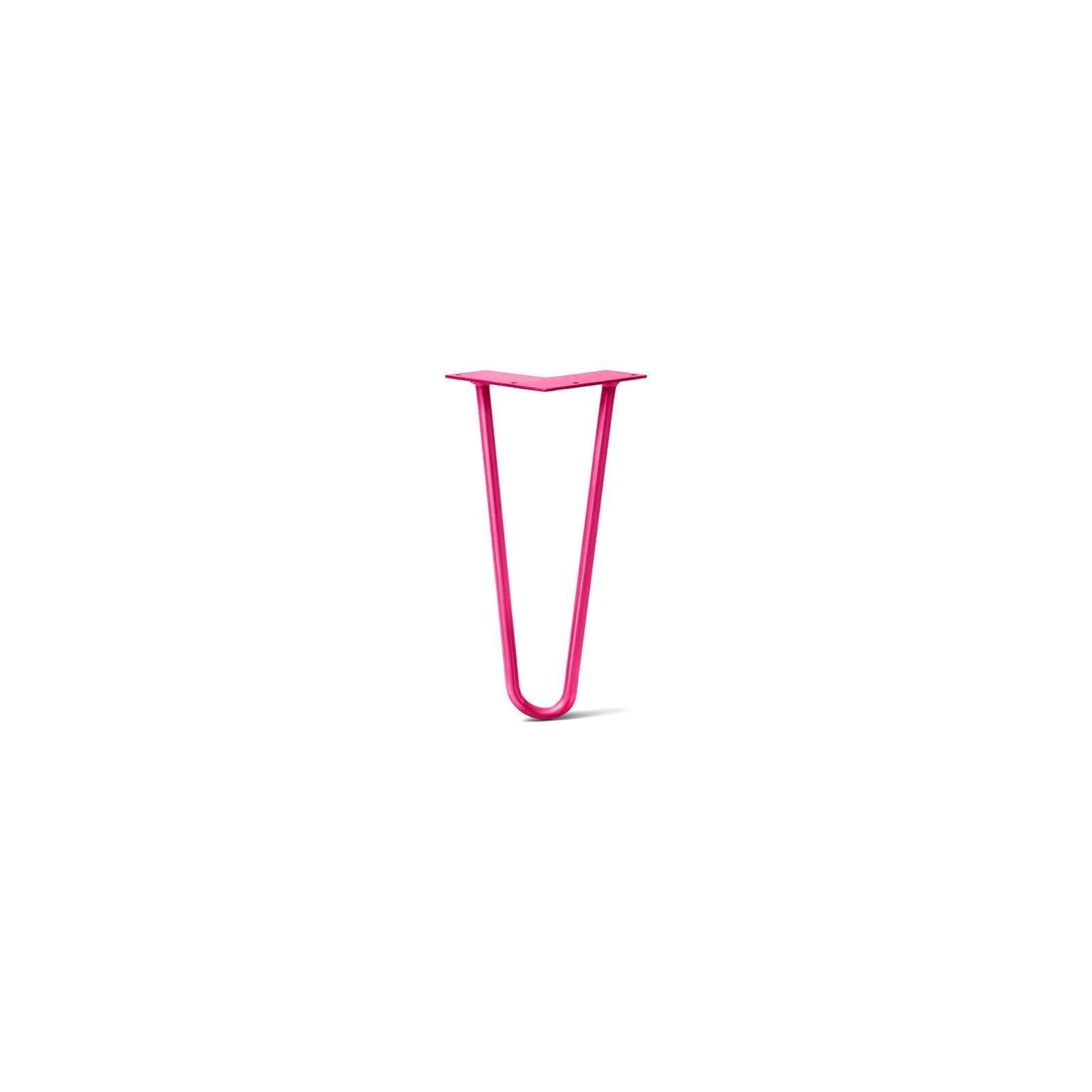 Hairpin Leg (Sold Separately), 2-Rod Design - Fuchsia Powder Coated Finish