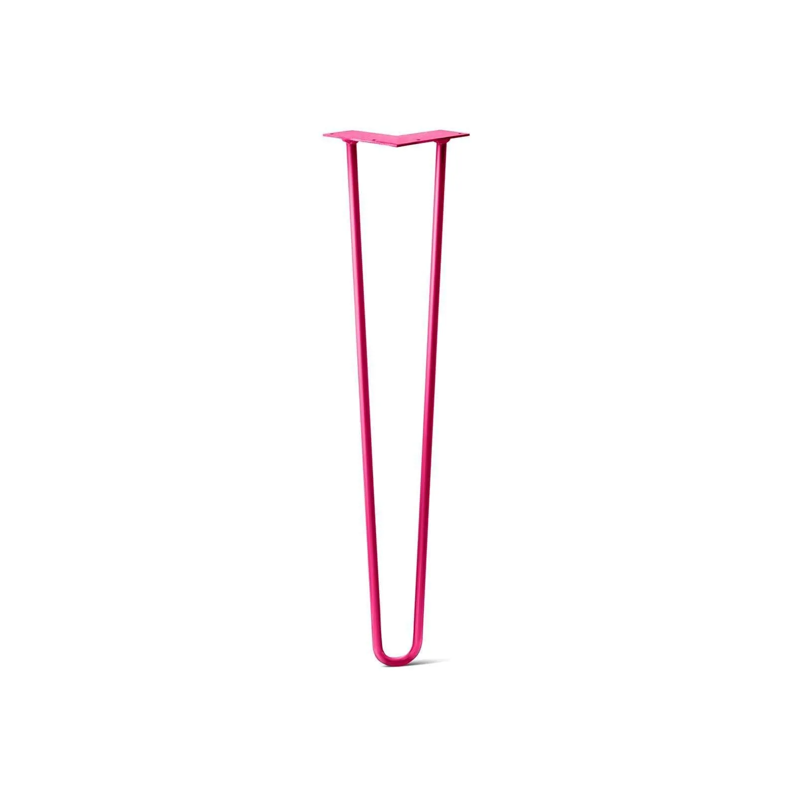 Hairpin Leg (Sold Separately), 2-Rod Design - Fuchsia Powder Coated Finish