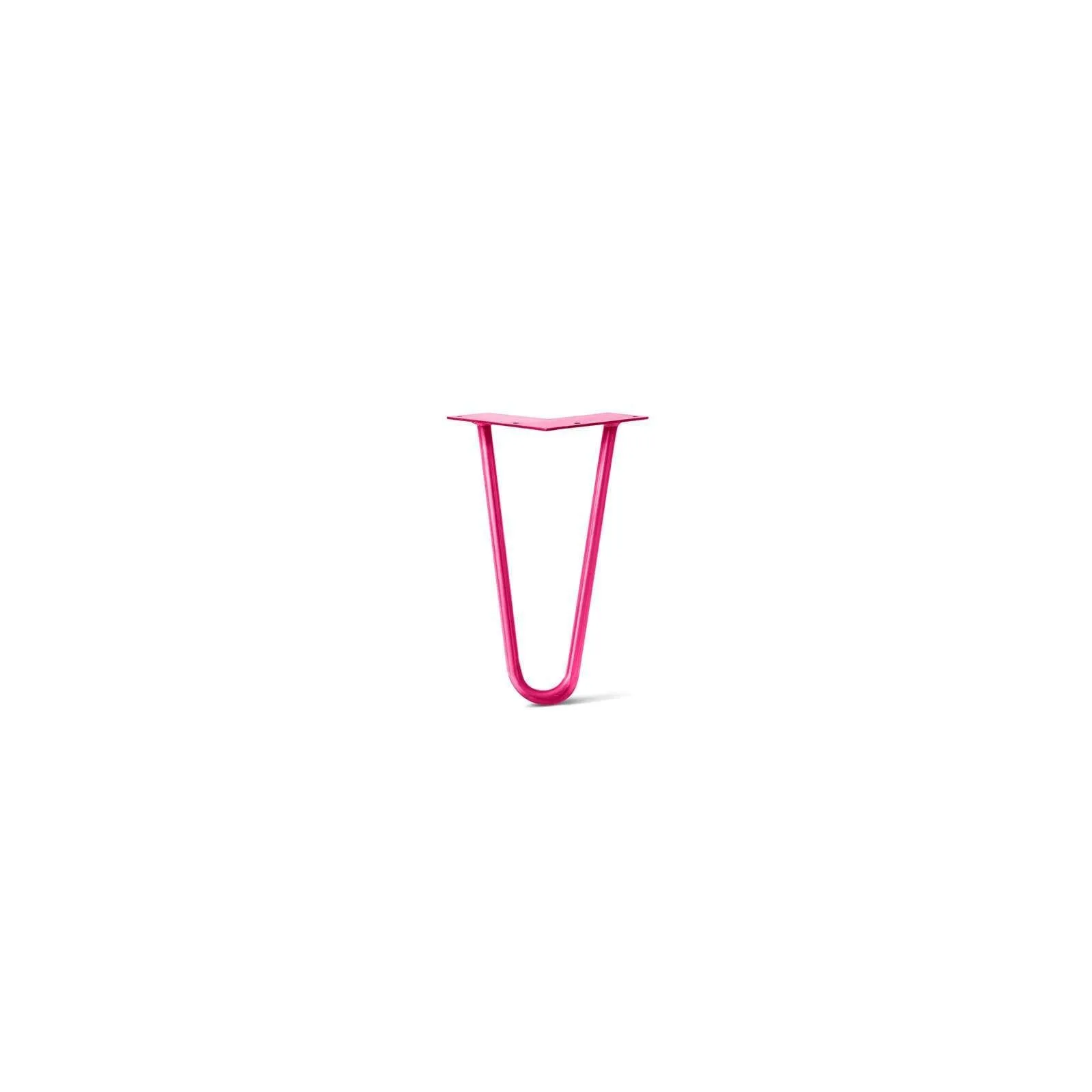 Hairpin Leg (Sold Separately), 2-Rod Design - Fuchsia Powder Coated Finish