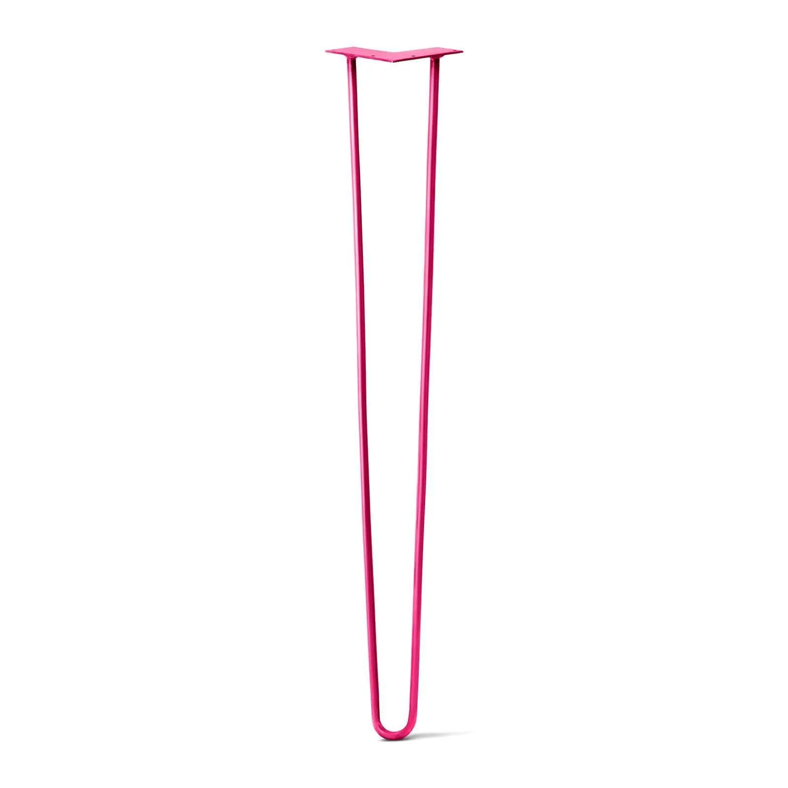 Hairpin Leg (Sold Separately), 2-Rod Design - Fuchsia Powder Coated Finish