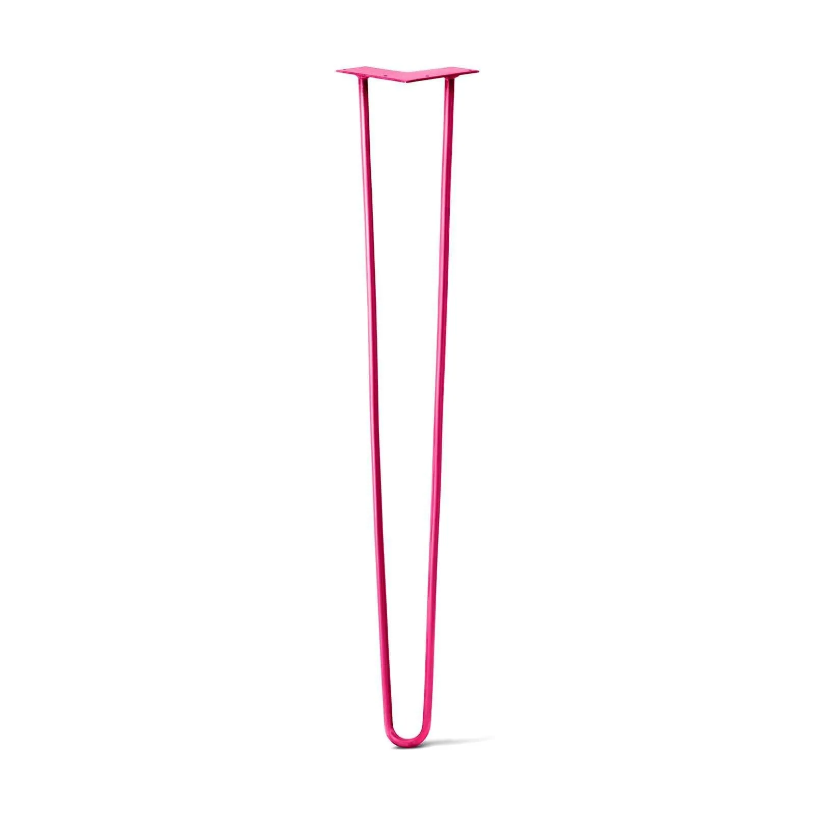 Hairpin Leg (Sold Separately), 2-Rod Design - Fuchsia Powder Coated Finish