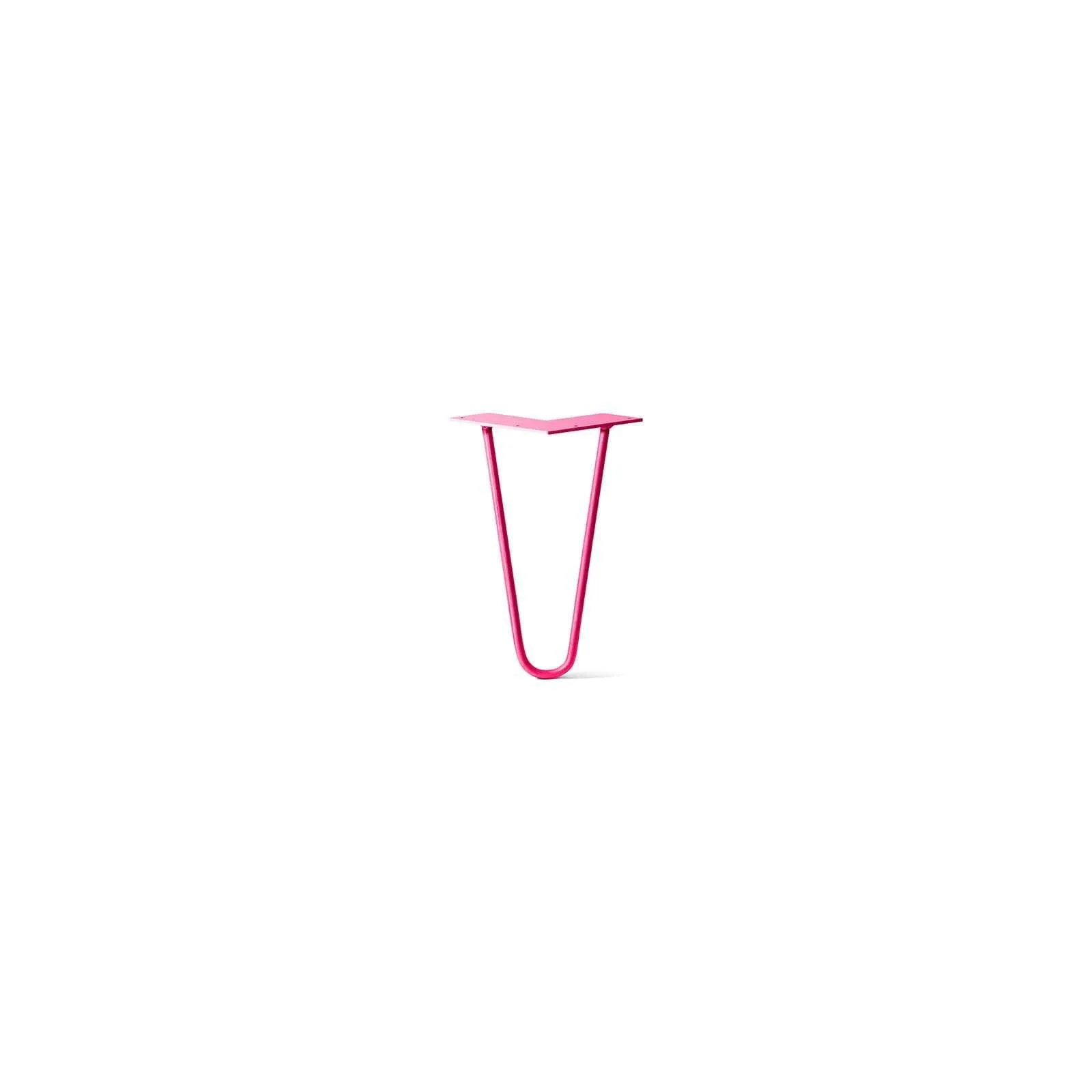 Hairpin Leg (Sold Separately), 2-Rod Design - Fuchsia Powder Coated Finish