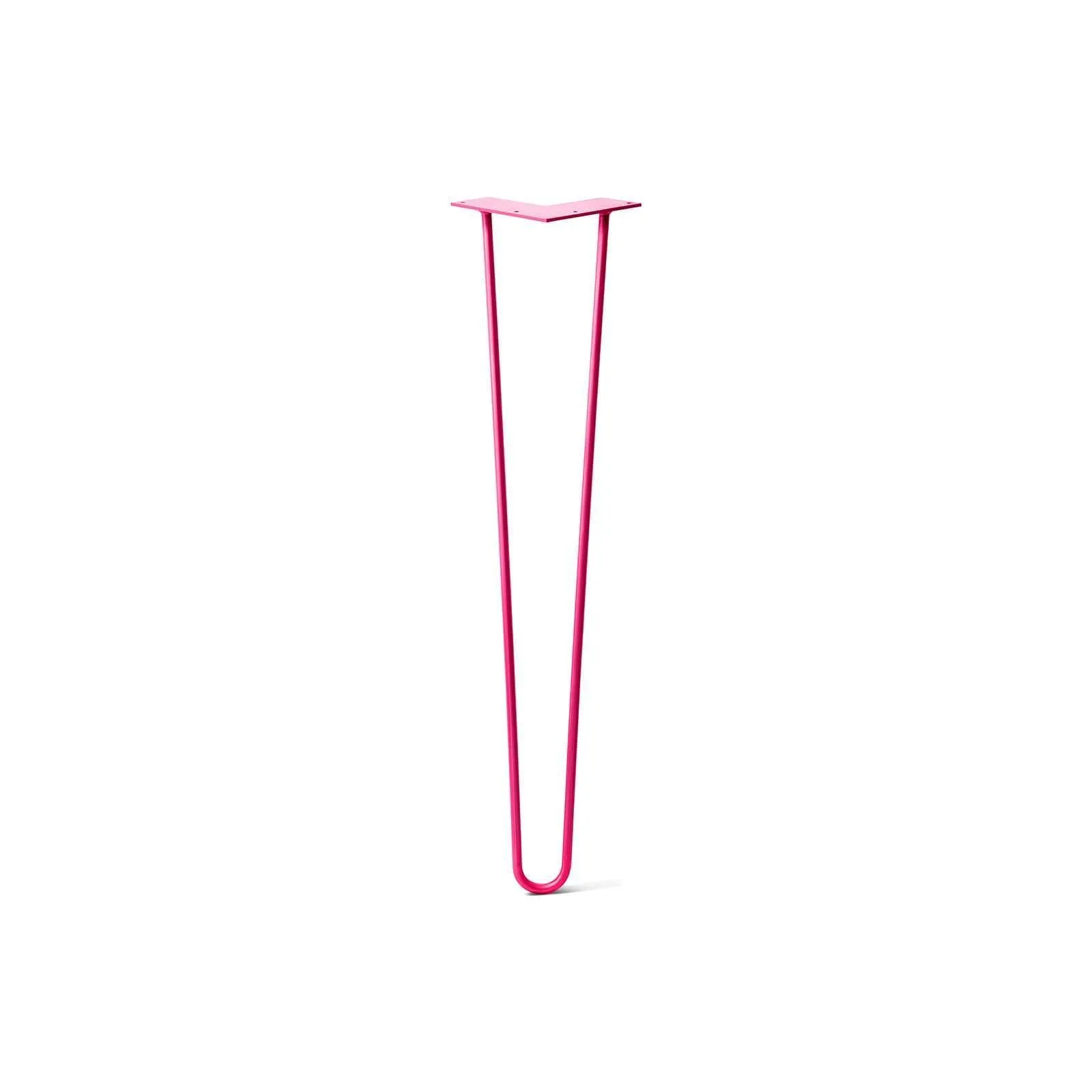 Hairpin Leg (Sold Separately), 2-Rod Design - Fuchsia Powder Coated Finish