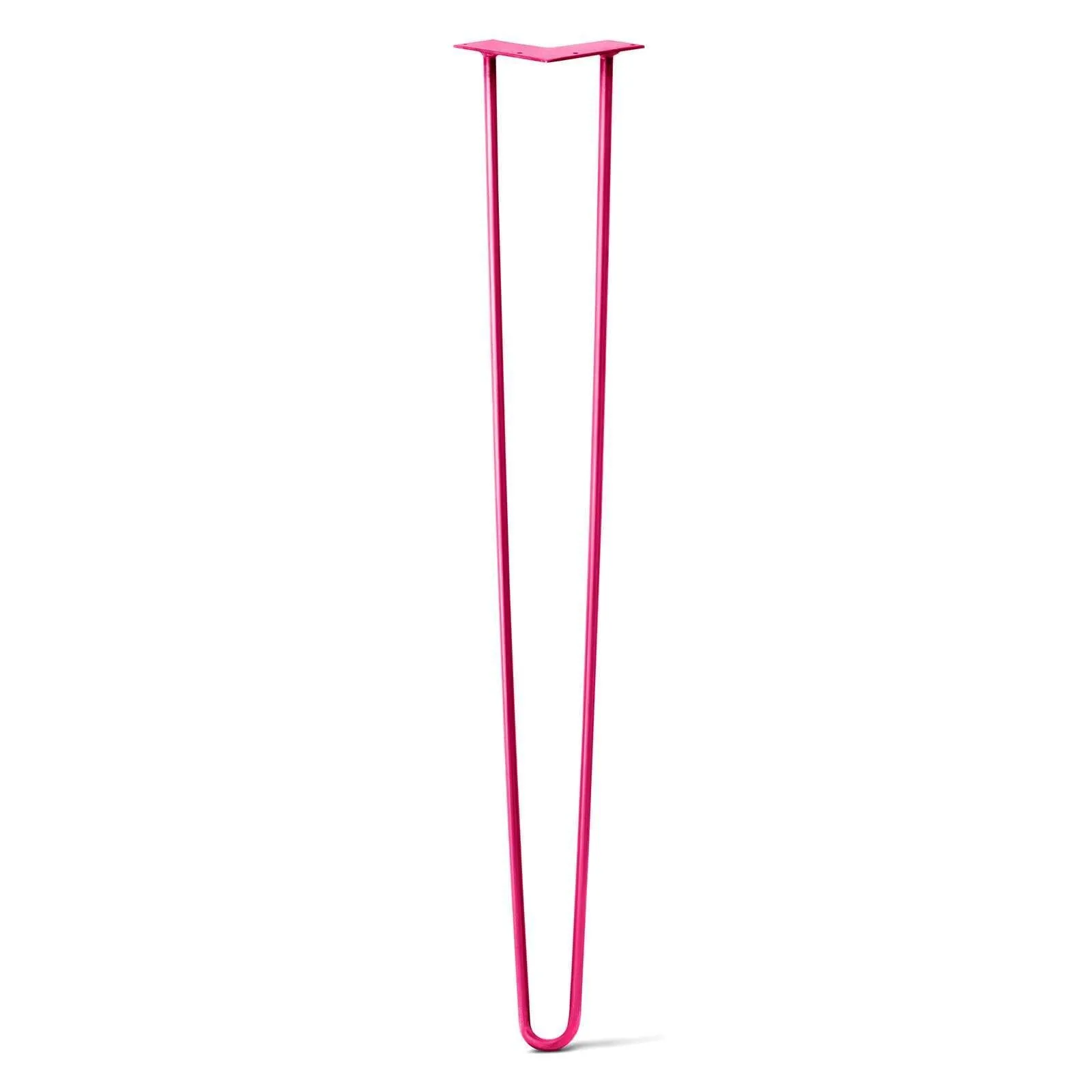 Hairpin Leg (Sold Separately), 2-Rod Design - Fuchsia Powder Coated Finish