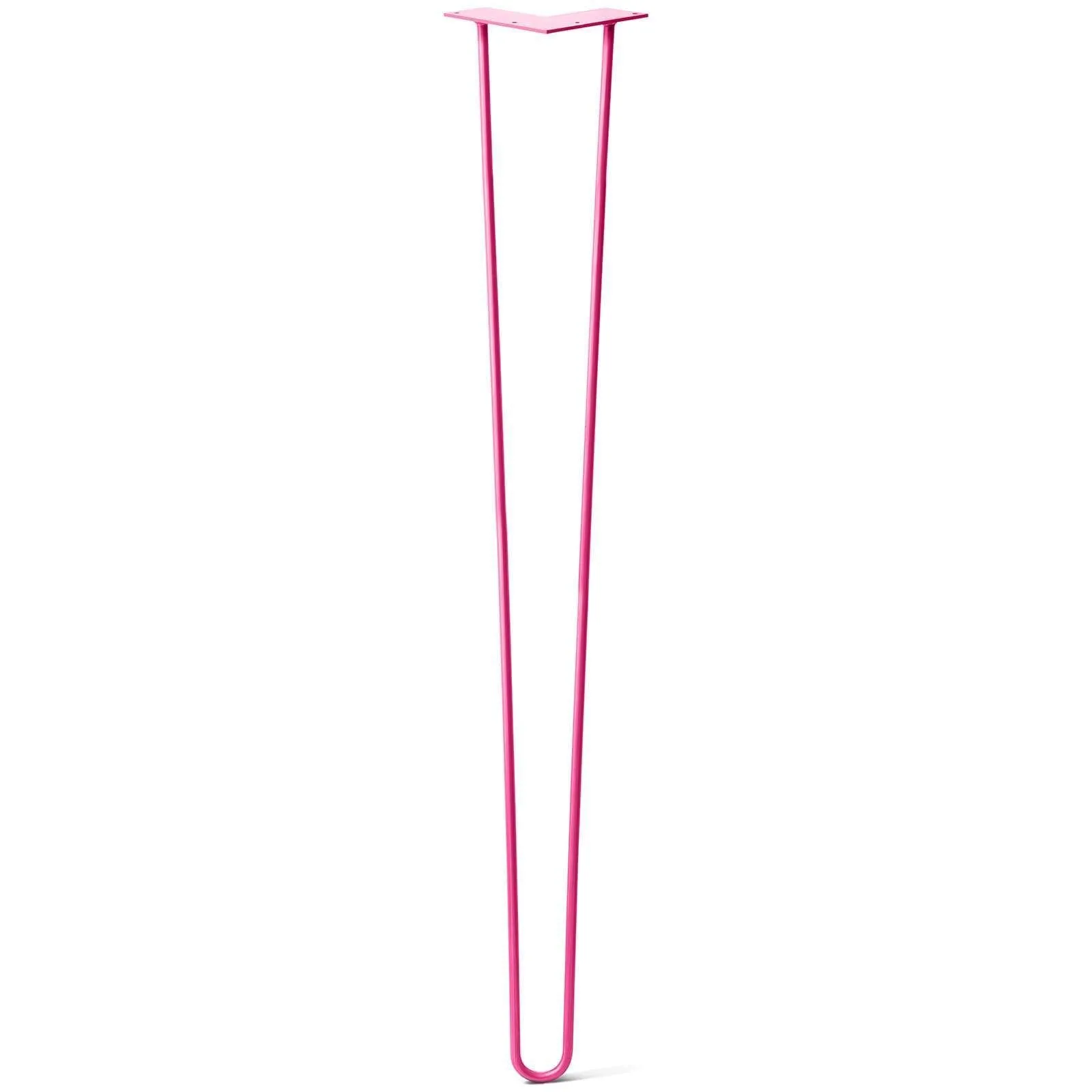 Hairpin Leg (Sold Separately), 2-Rod Design - Fuchsia Powder Coated Finish