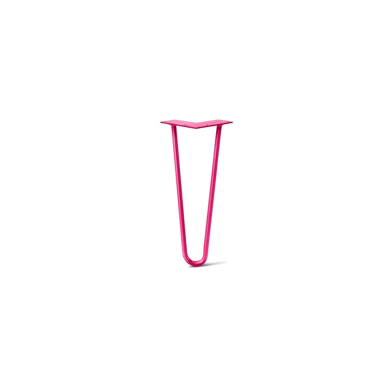 Hairpin Leg (Sold Separately), 2-Rod Design - Fuchsia Powder Coated Finish