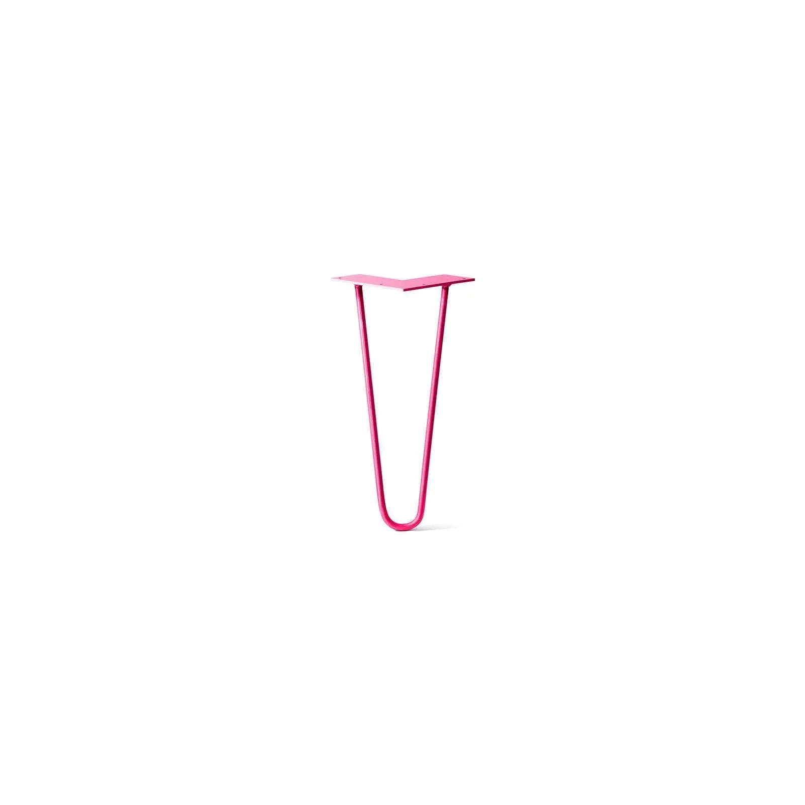 Hairpin Leg (Sold Separately), 2-Rod Design - Fuchsia Powder Coated Finish