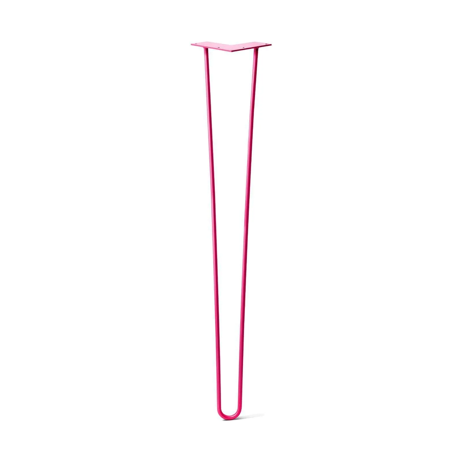 Hairpin Leg (Sold Separately), 2-Rod Design - Fuchsia Powder Coated Finish
