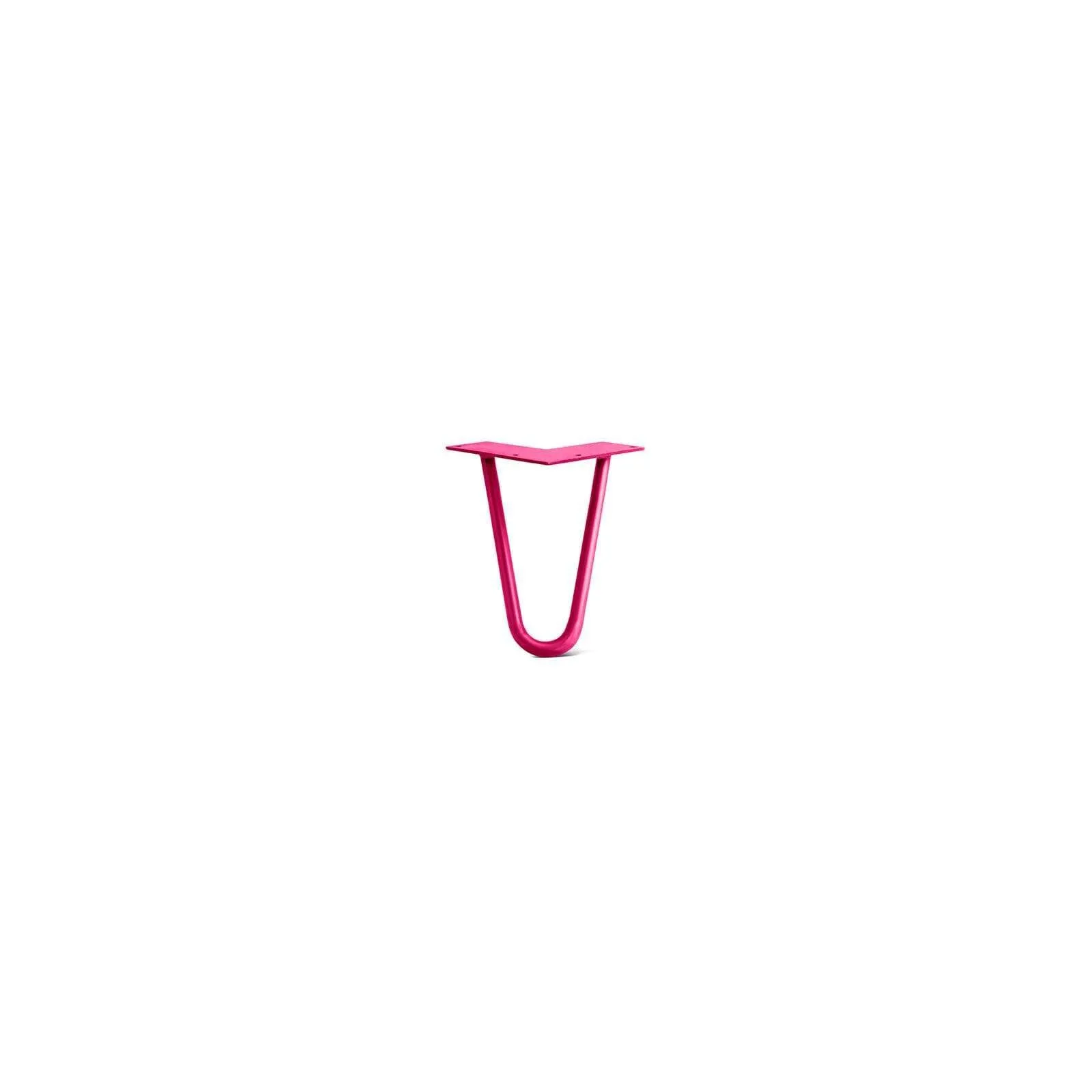 Hairpin Leg (Sold Separately), 2-Rod Design - Fuchsia Powder Coated Finish