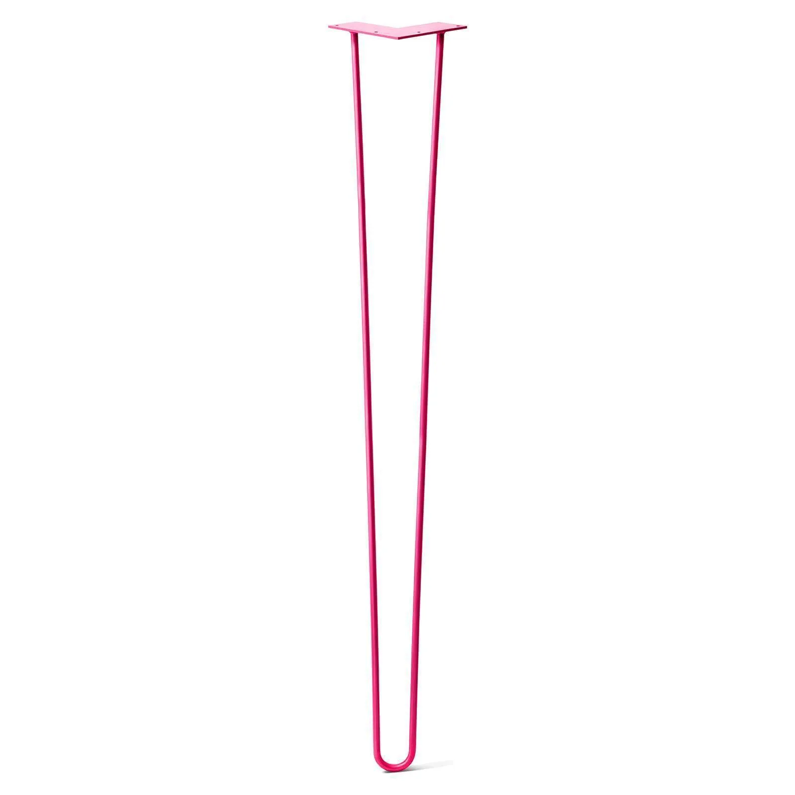 Hairpin Leg (Sold Separately), 2-Rod Design - Fuchsia Powder Coated Finish