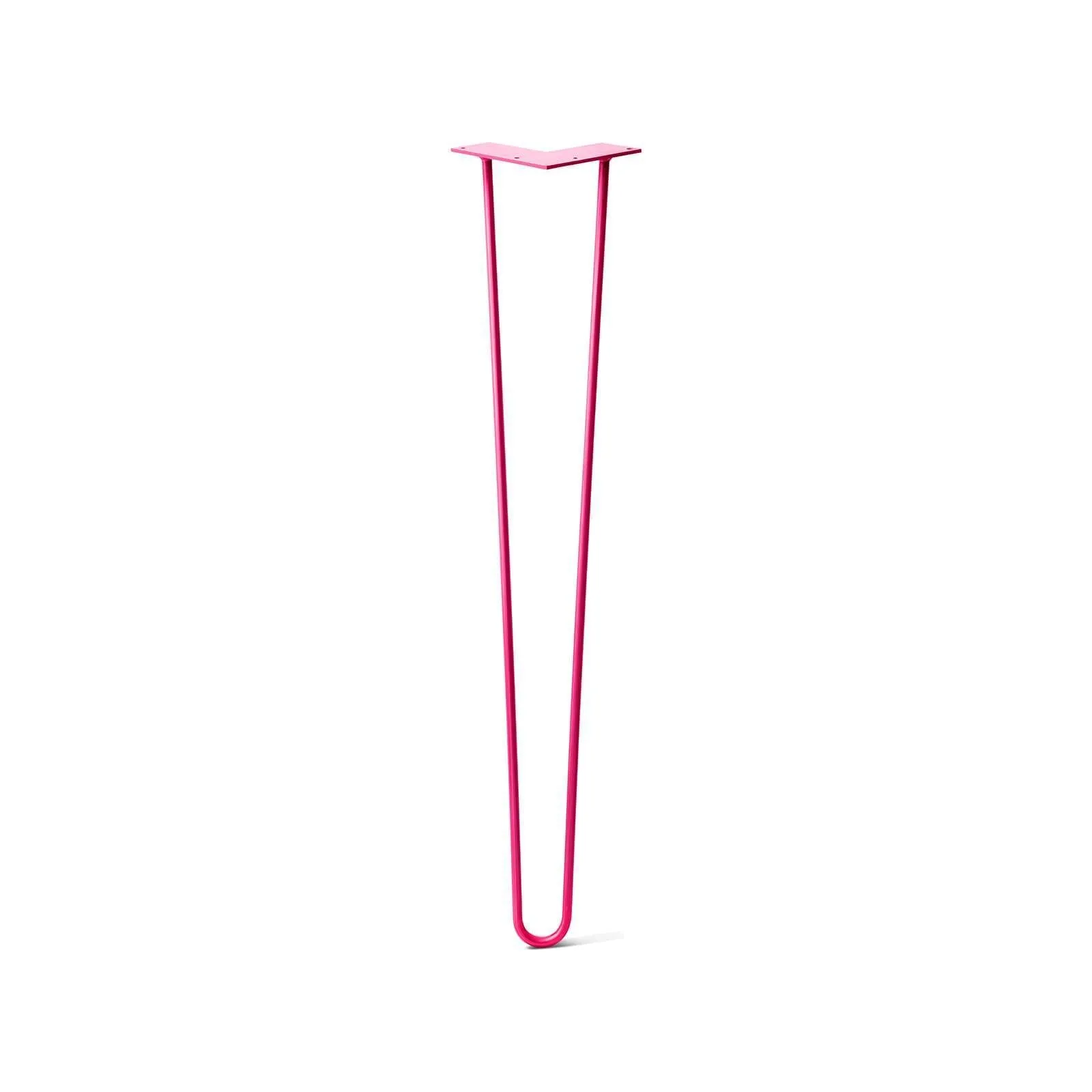Hairpin Leg (Sold Separately), 2-Rod Design - Fuchsia Powder Coated Finish