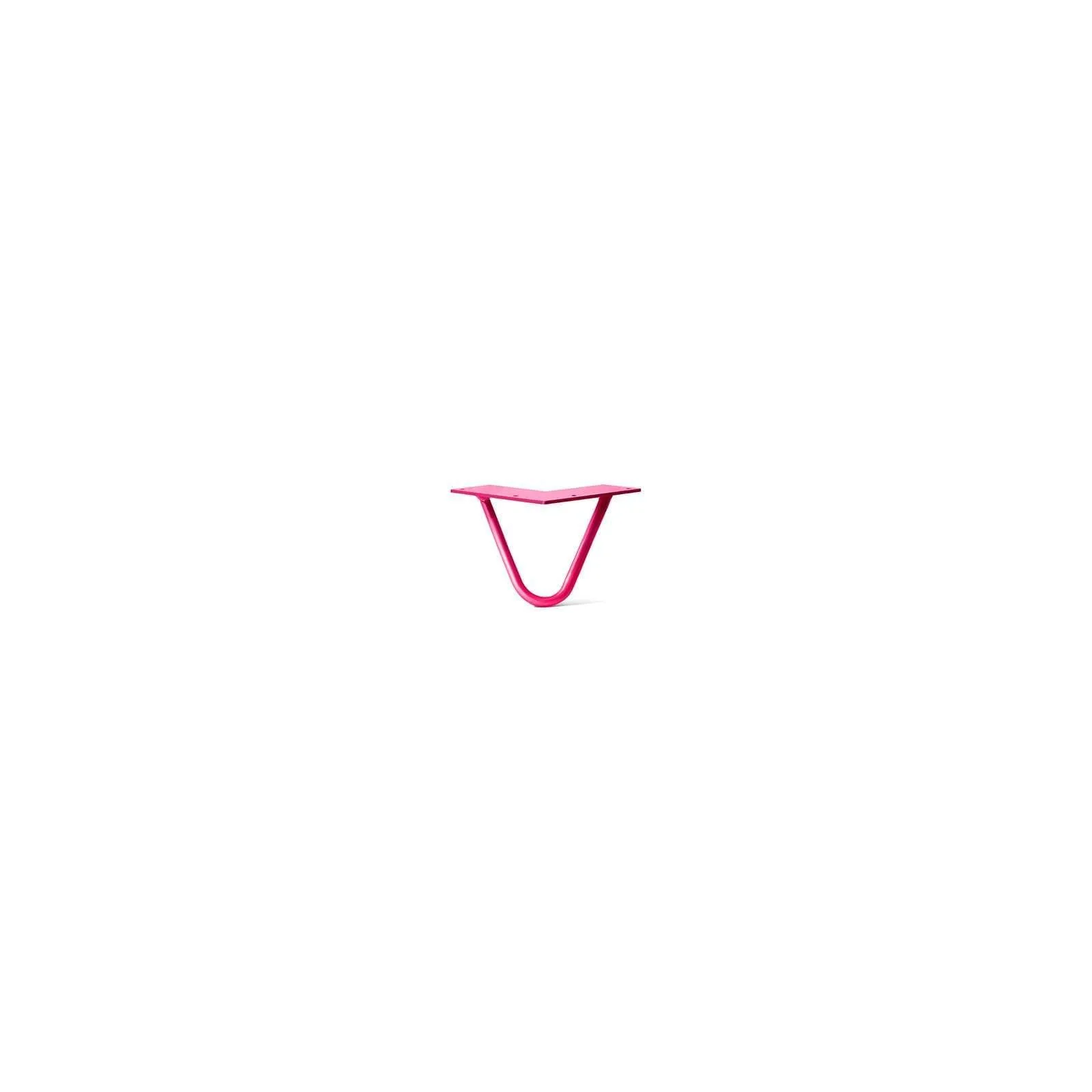 Hairpin Leg (Sold Separately), 2-Rod Design - Fuchsia Powder Coated Finish