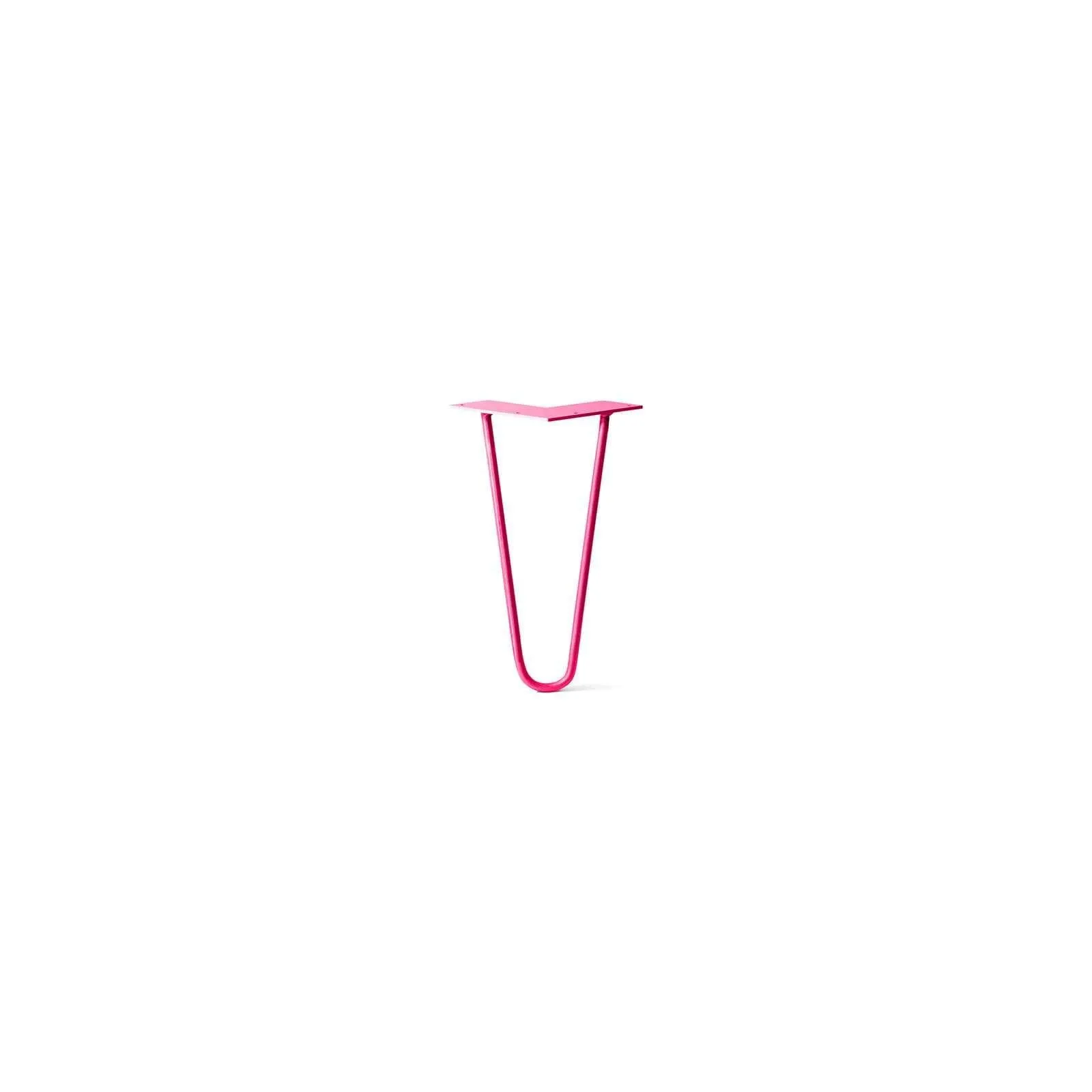 Hairpin Leg (Sold Separately), 2-Rod Design - Fuchsia Powder Coated Finish