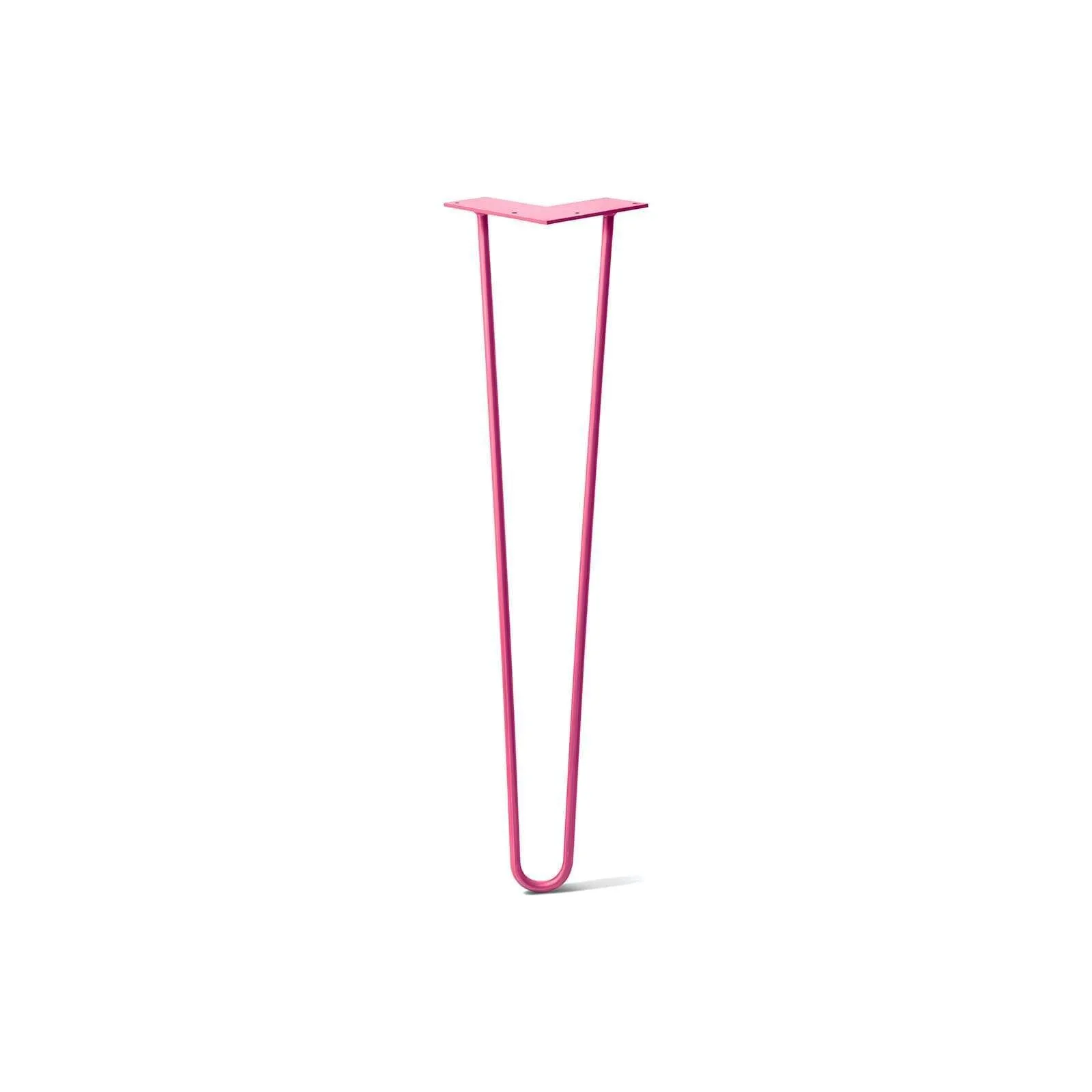Hairpin Leg (Sold Separately), 2-Rod Design - Fuchsia Powder Coated Finish
