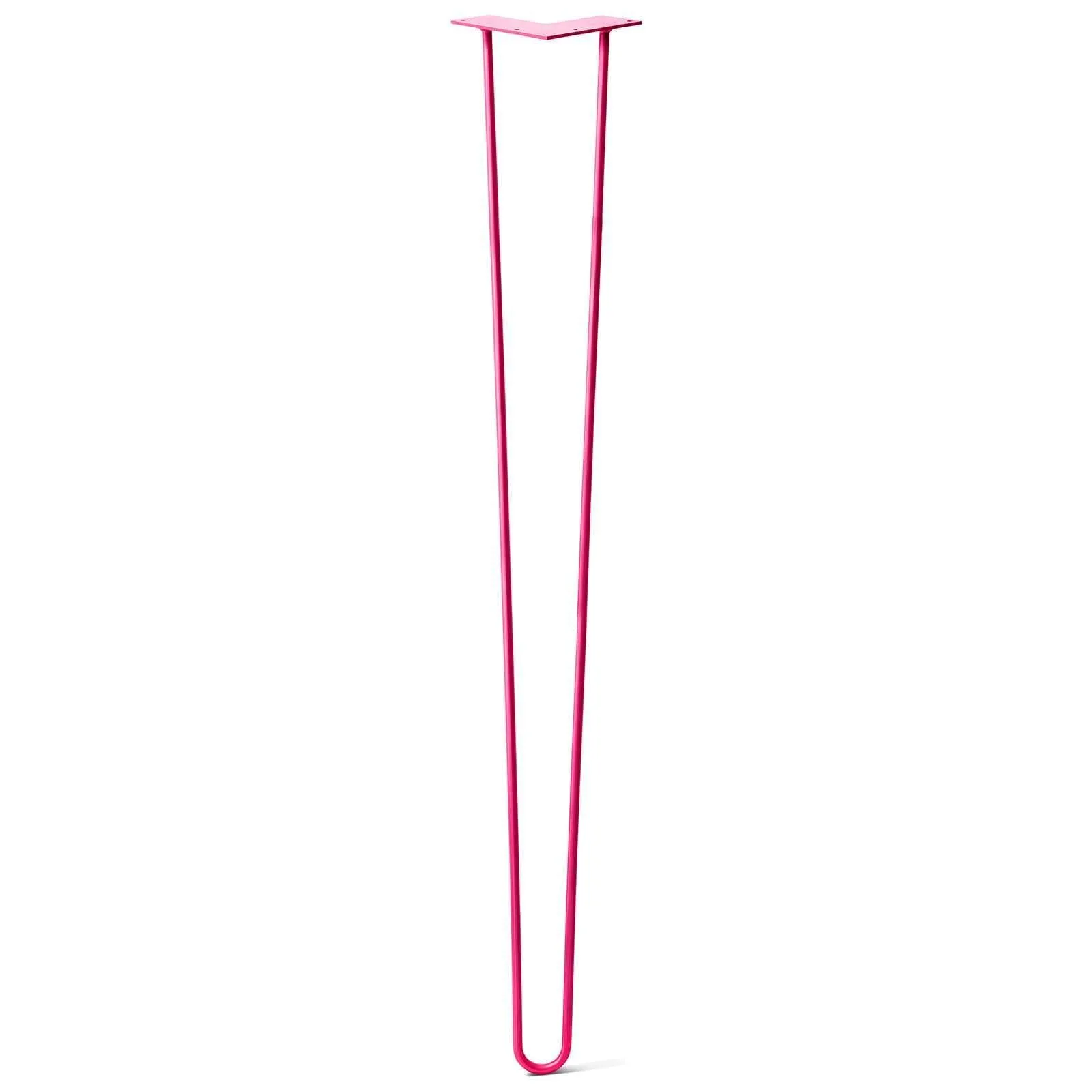 Hairpin Leg (Sold Separately), 2-Rod Design - Fuchsia Powder Coated Finish
