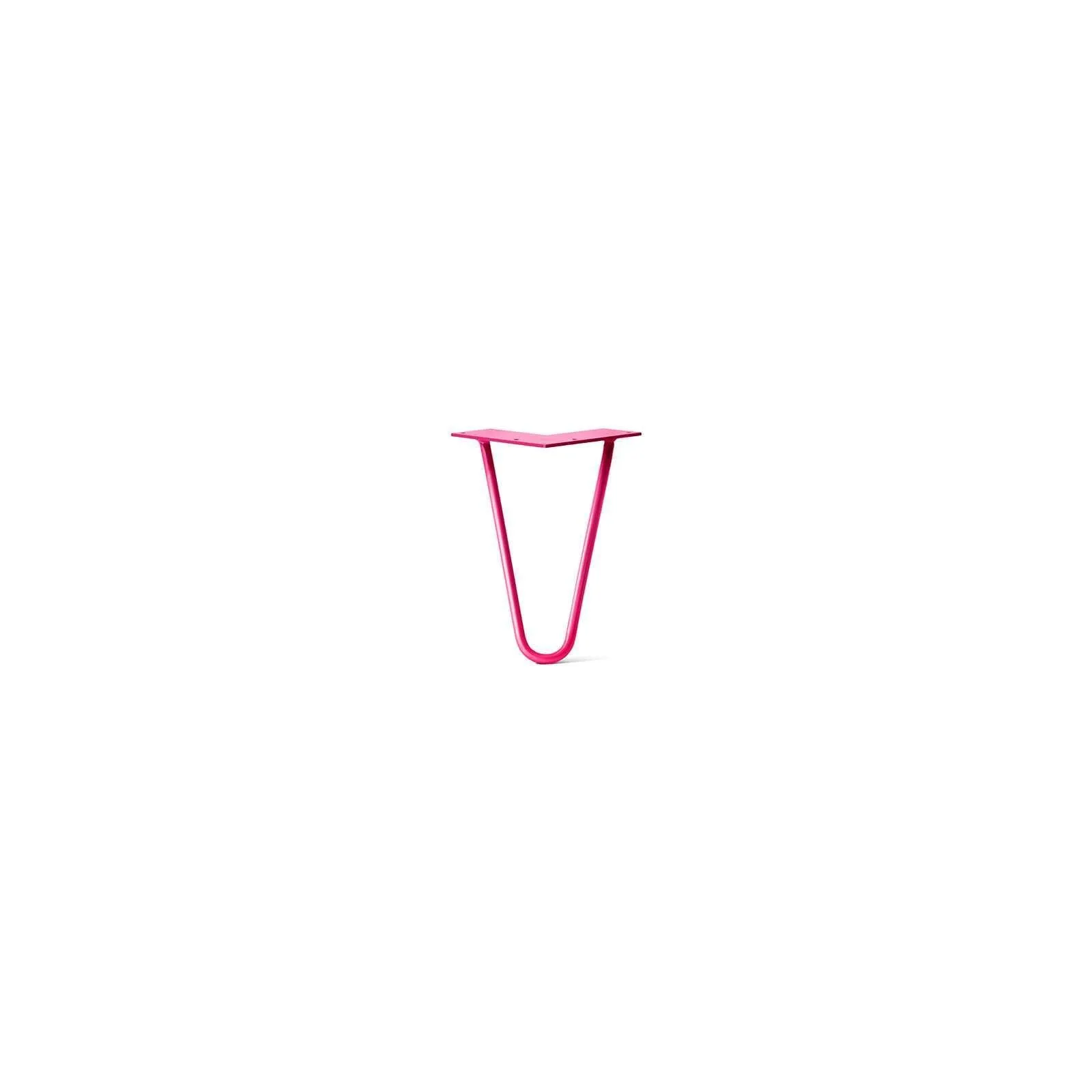 Hairpin Leg (Sold Separately), 2-Rod Design - Fuchsia Powder Coated Finish