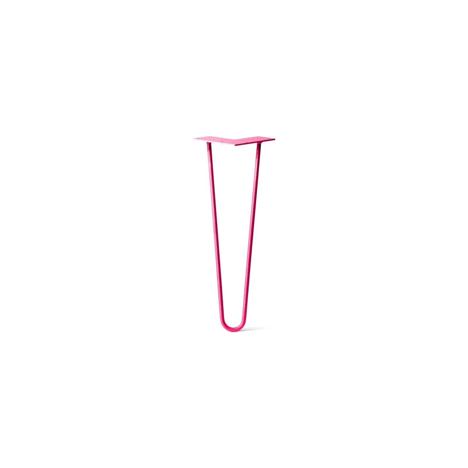 Hairpin Leg (Sold Separately), 2-Rod Design - Fuchsia Powder Coated Finish
