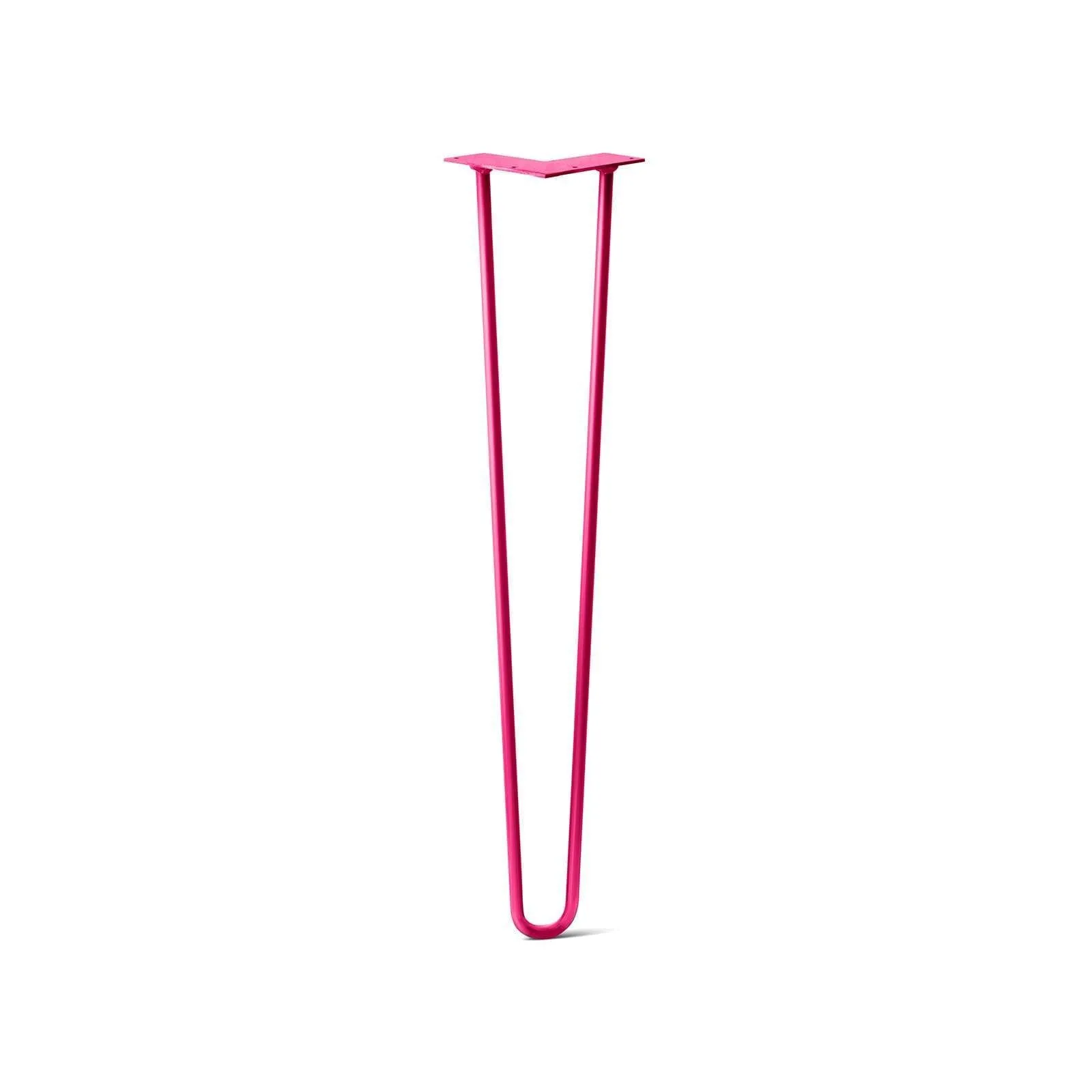 Hairpin Leg (Sold Separately), 2-Rod Design - Fuchsia Powder Coated Finish