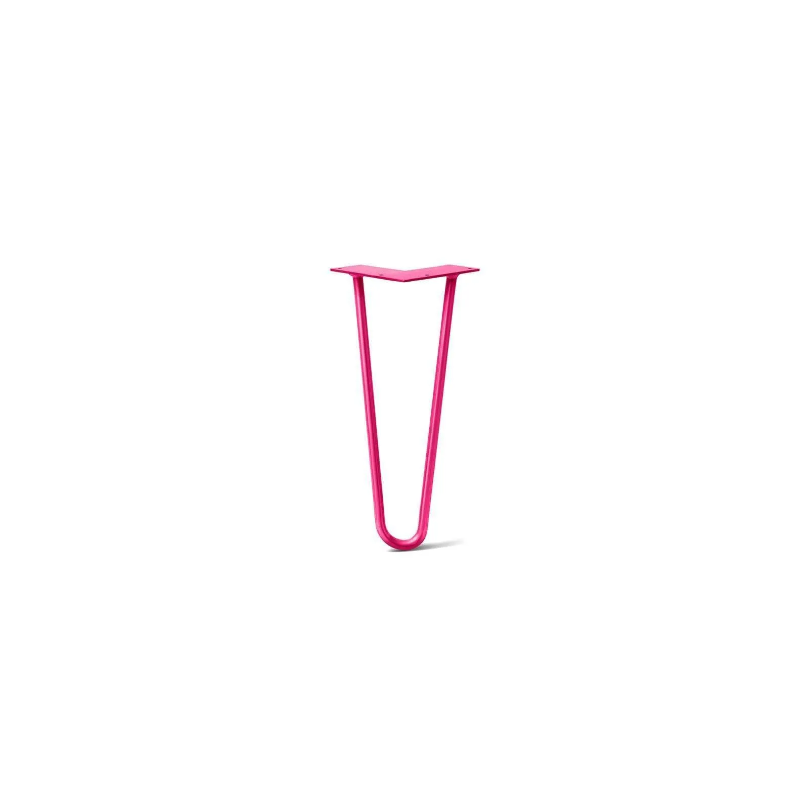 Hairpin Leg (Sold Separately), 2-Rod Design - Fuchsia Powder Coated Finish