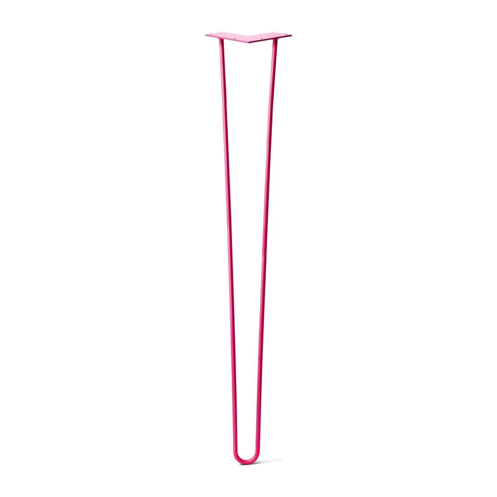 Hairpin Leg (Sold Separately), 2-Rod Design - Fuchsia Powder Coated Finish