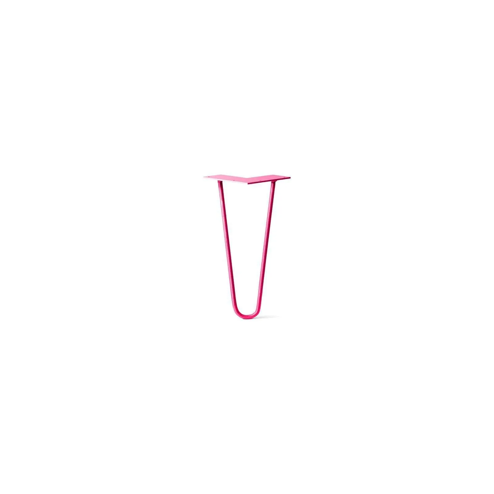 Hairpin Leg (Sold Separately), 2-Rod Design - Fuchsia Powder Coated Finish