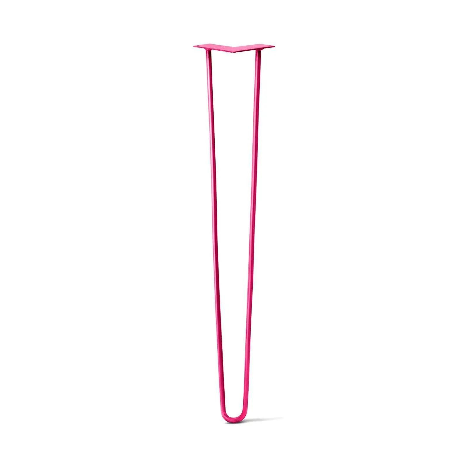 Hairpin Leg (Sold Separately), 2-Rod Design - Fuchsia Powder Coated Finish