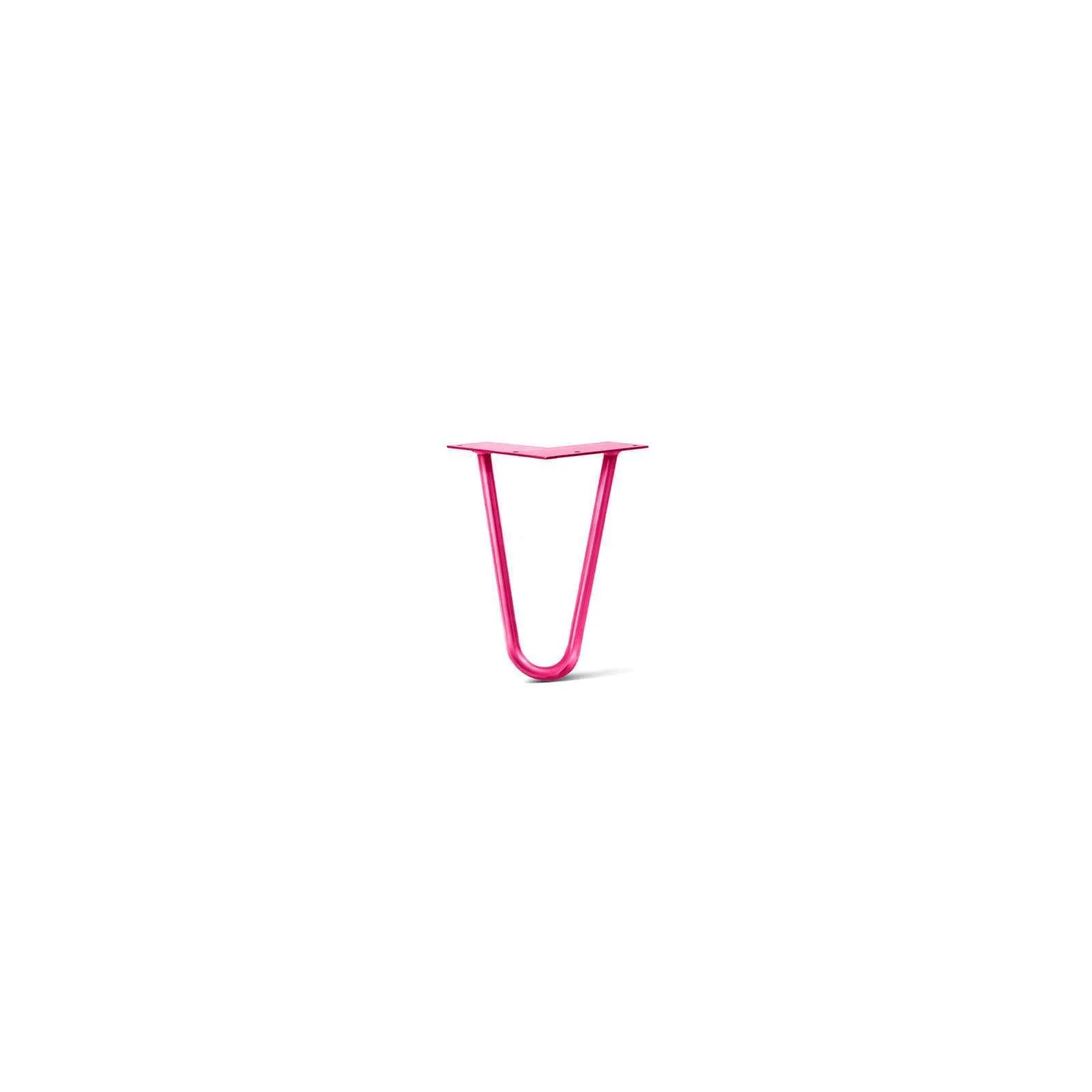 Hairpin Leg (Sold Separately), 2-Rod Design - Fuchsia Powder Coated Finish