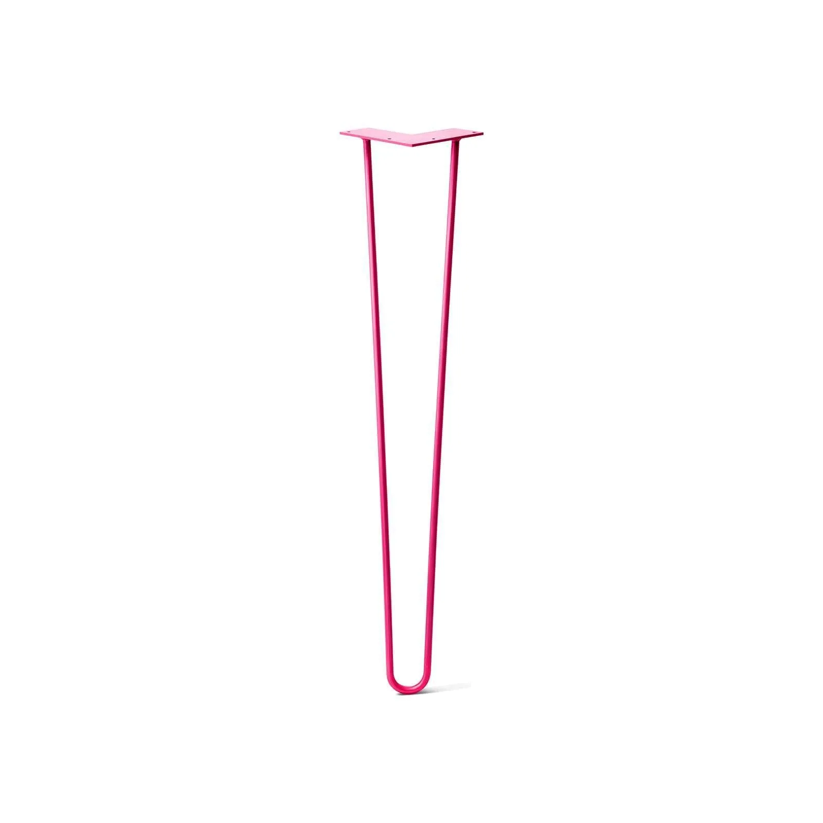 Hairpin Leg (Sold Separately), 2-Rod Design - Fuchsia Powder Coated Finish
