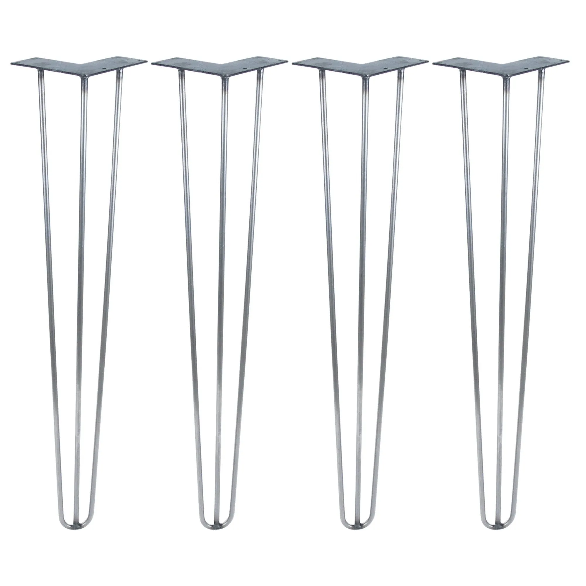 Hairpin Legs Set of 4, 3-Rod Design - Midnight Blue (Navy) Powder Coated Finish