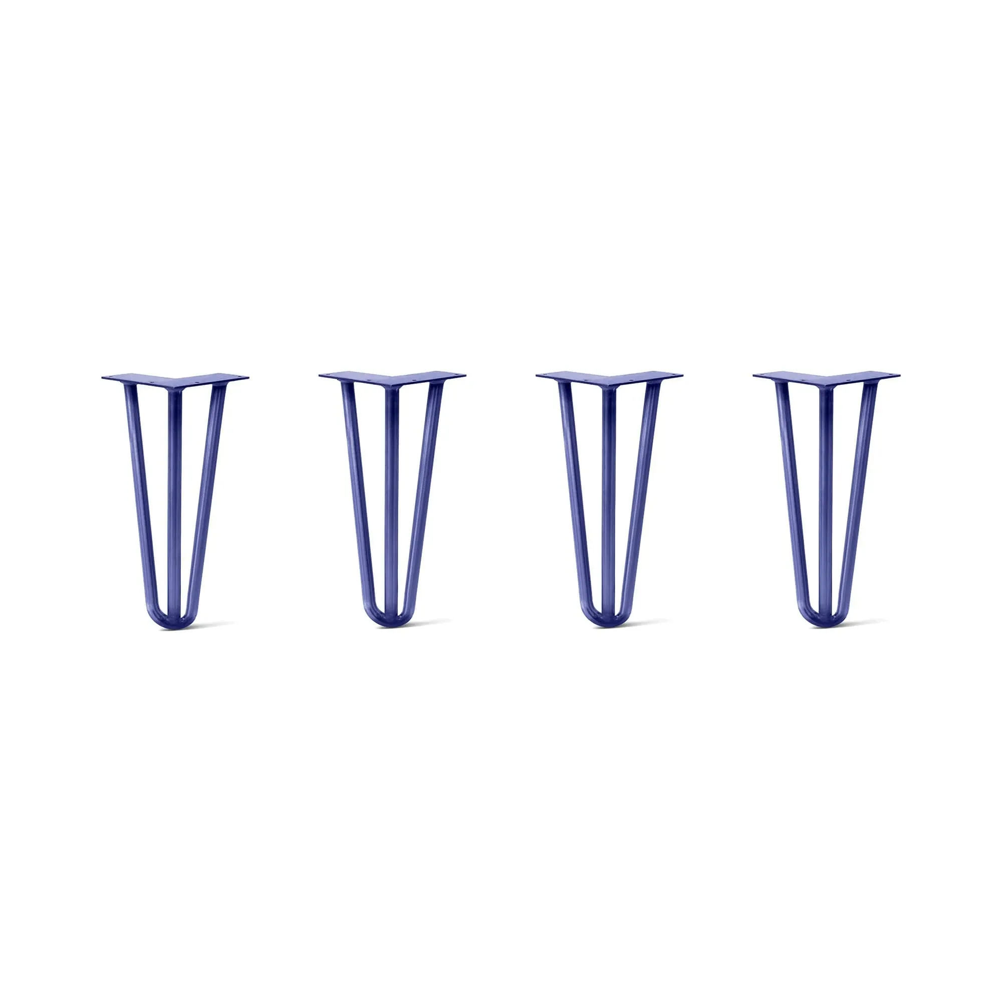 Hairpin Legs Set of 4, 3-Rod Design - Midnight Blue (Navy) Powder Coated Finish