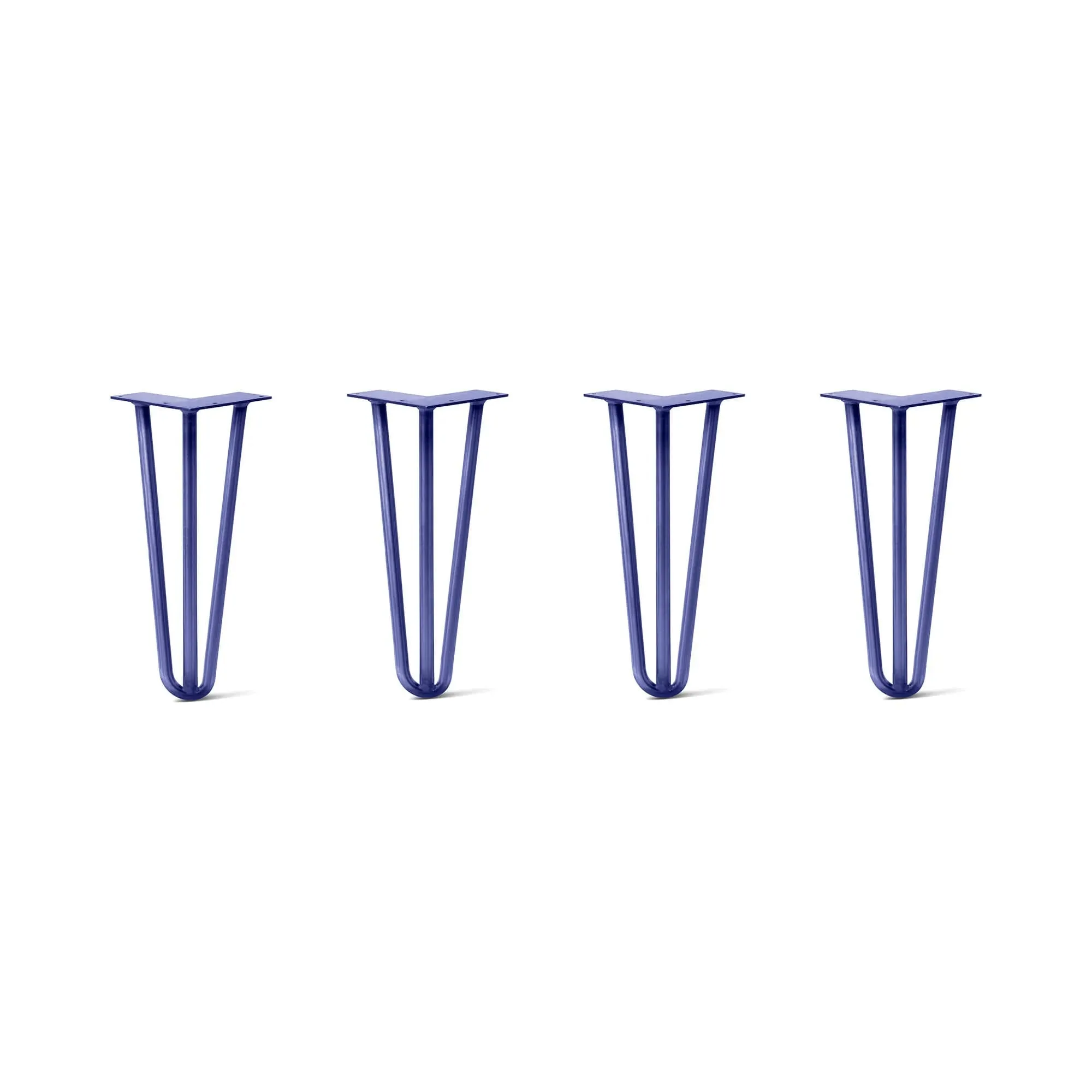 Hairpin Legs Set of 4, 3-Rod Design - Midnight Blue (Navy) Powder Coated Finish