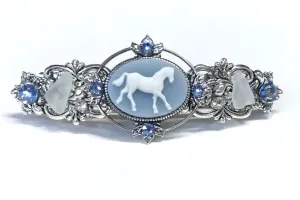 Horse Cameo Hair Barrette