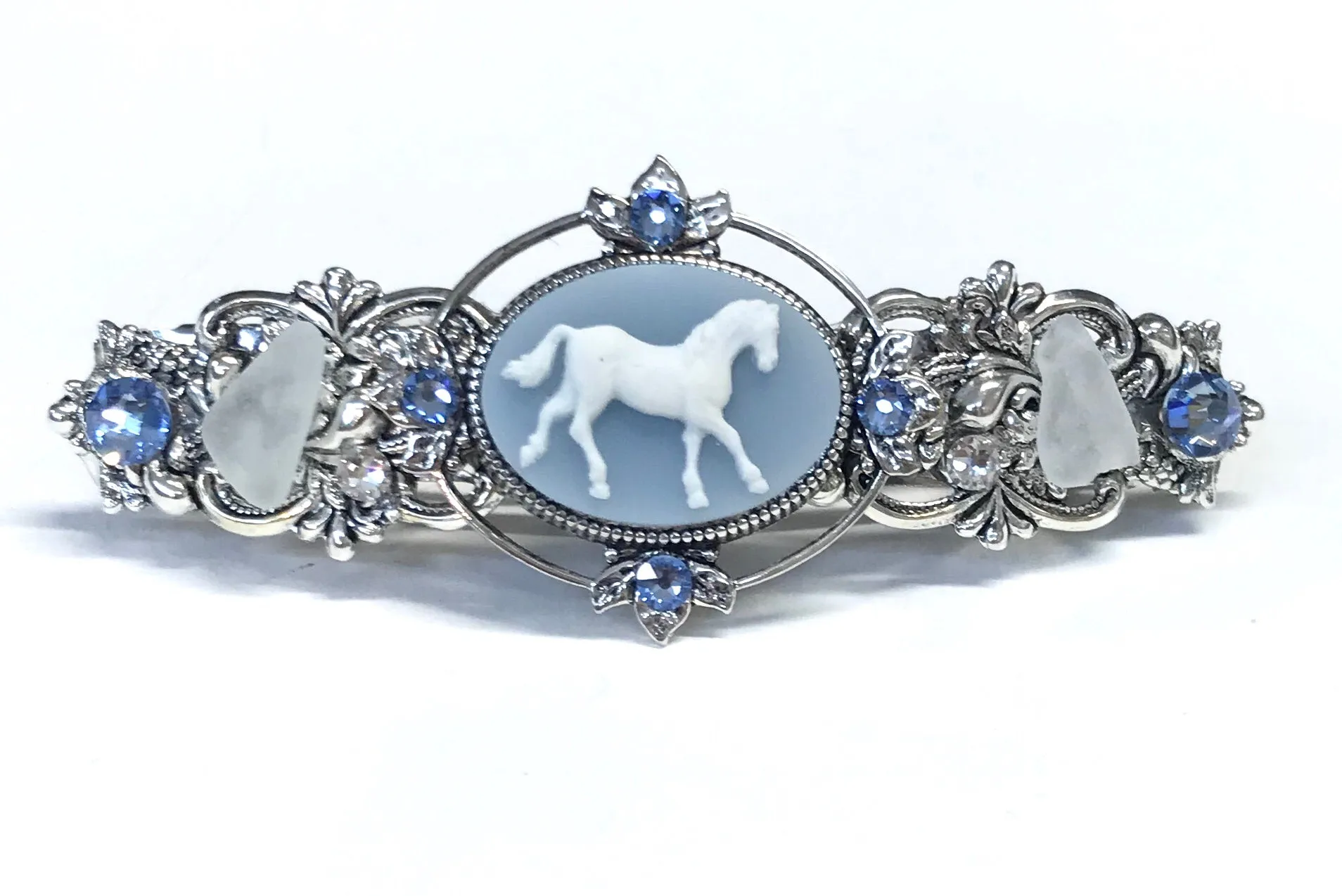 Horse Cameo Hair Barrette