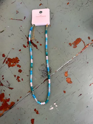 Indigo Dainty Gemstone Necklace