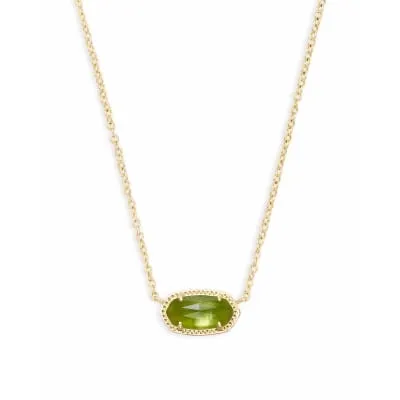 Kendra Scott Elisa Necklace in Gold with Peridot Illusion