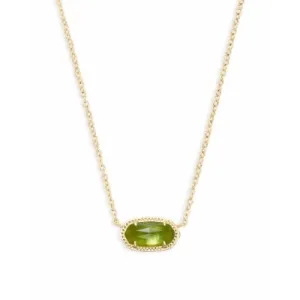 Kendra Scott Elisa Necklace in Gold with Peridot Illusion