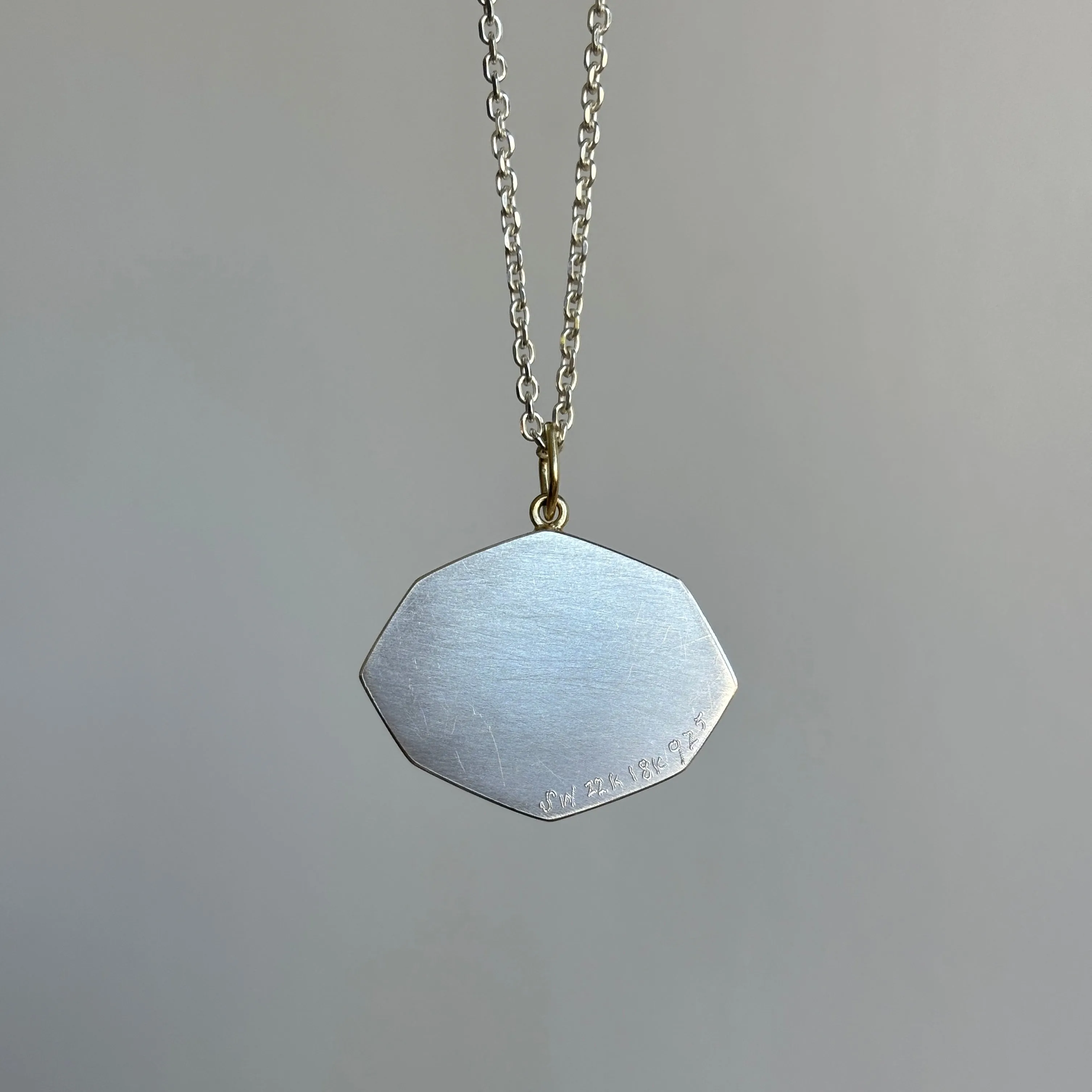 Large Citrine Tablet Pendant