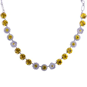 Large Rosette Necklace in "Fields of Gold" *Custom*
