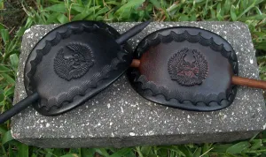 Leather Eagle Biker Barrette - Medium