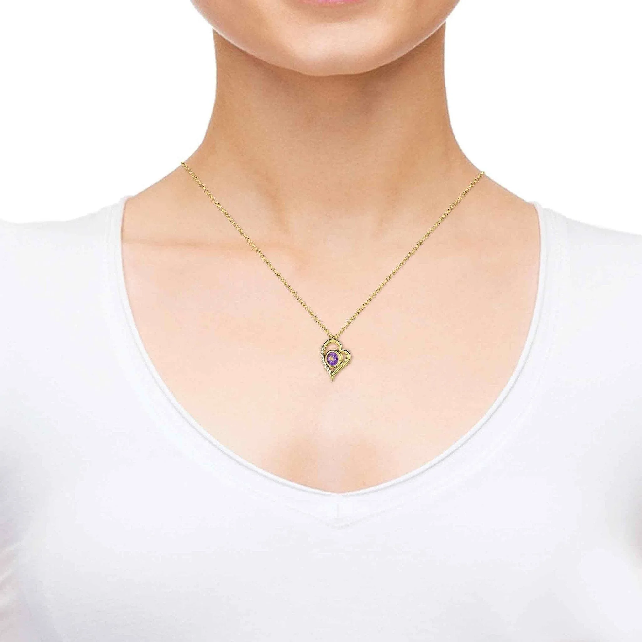 Leo Sign, Sterling Silver Gold Plated (Vermeil) Necklace, Swarovski