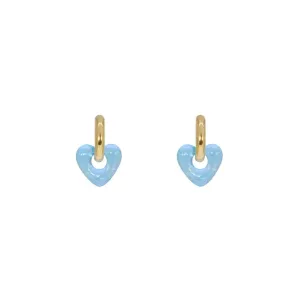 Les Cleias Mini-Oberyn Resin Heart Earrings
