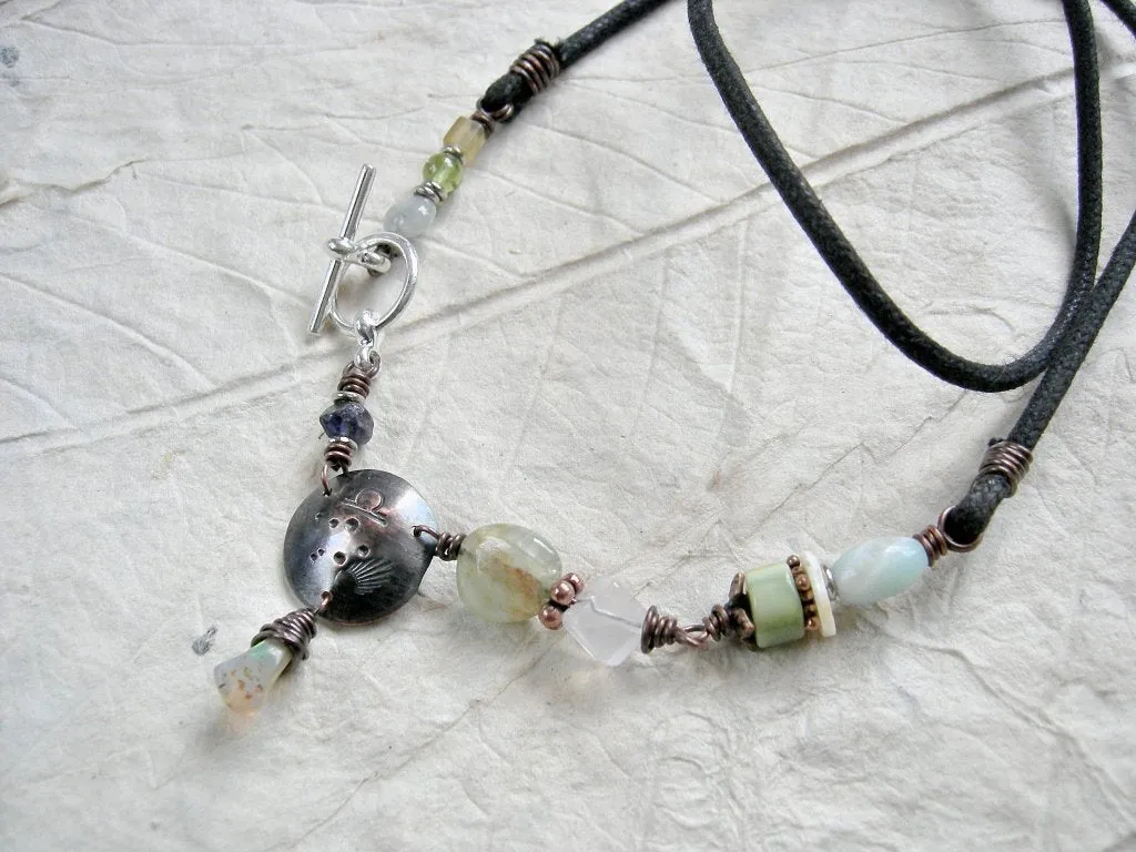 Libra Zodiac Necklace, Custom Personalized Jewelry