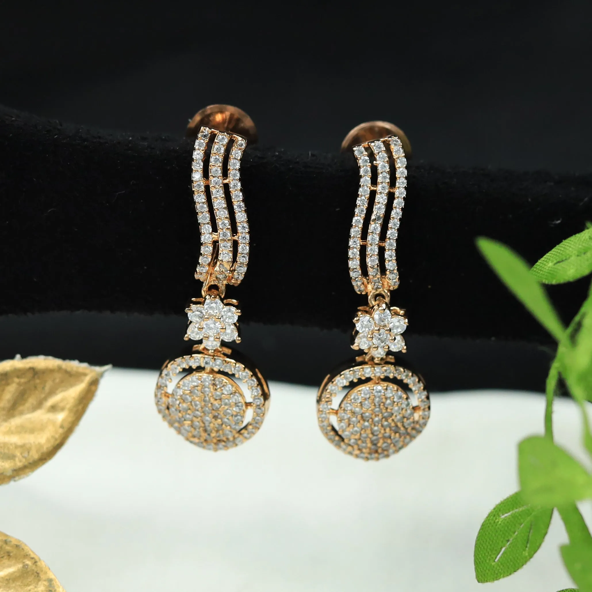 Light Earring Zircon/AD Earring 6153-08