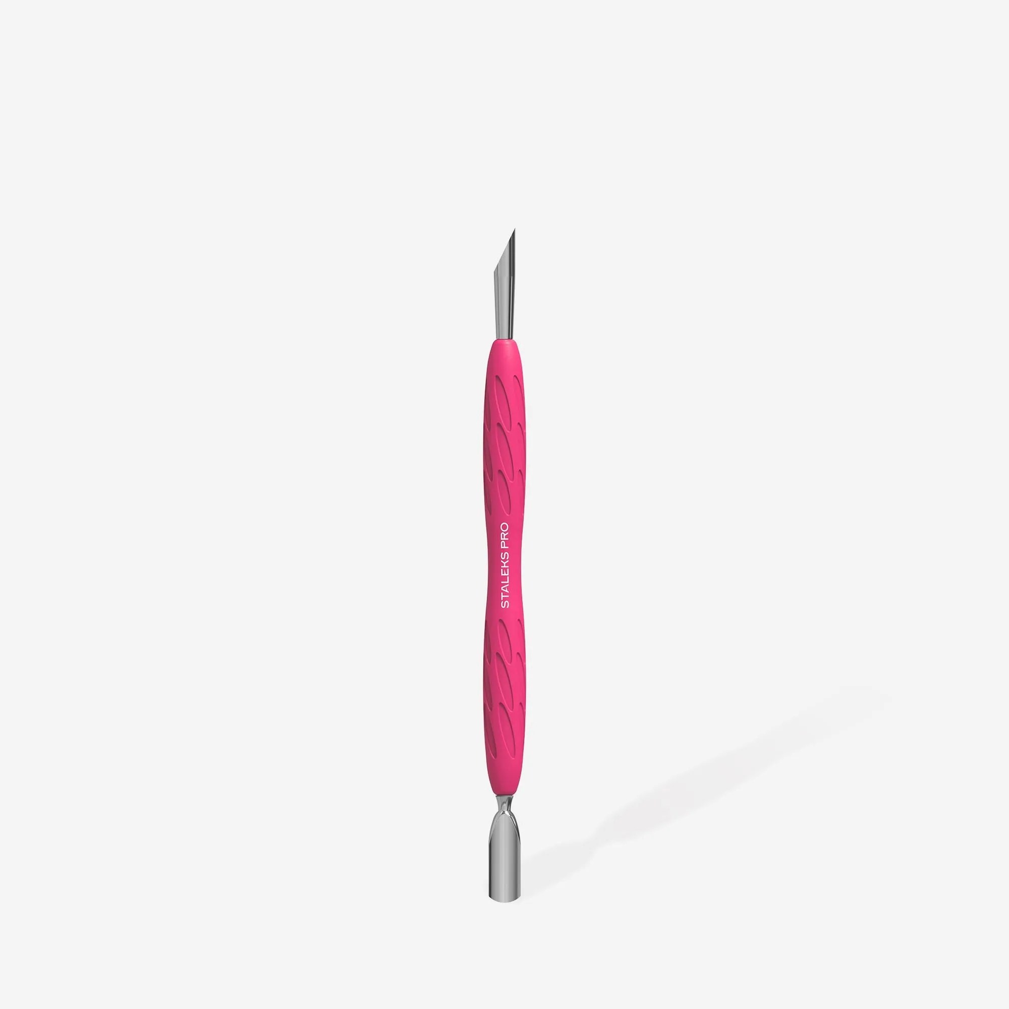 Manicure pusher with silicone handle “Gummy” Staleks Pro UNIQ 10 TYPE 2 (narrow rounded pusher   slanted pusher)