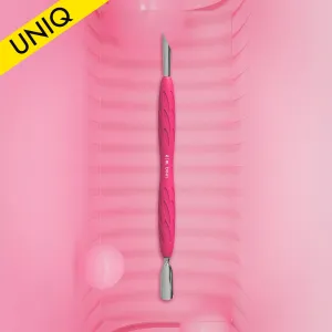 Manicure pusher with silicone handle “Gummy” Staleks Pro UNIQ 10 TYPE 2 (narrow rounded pusher   slanted pusher)
