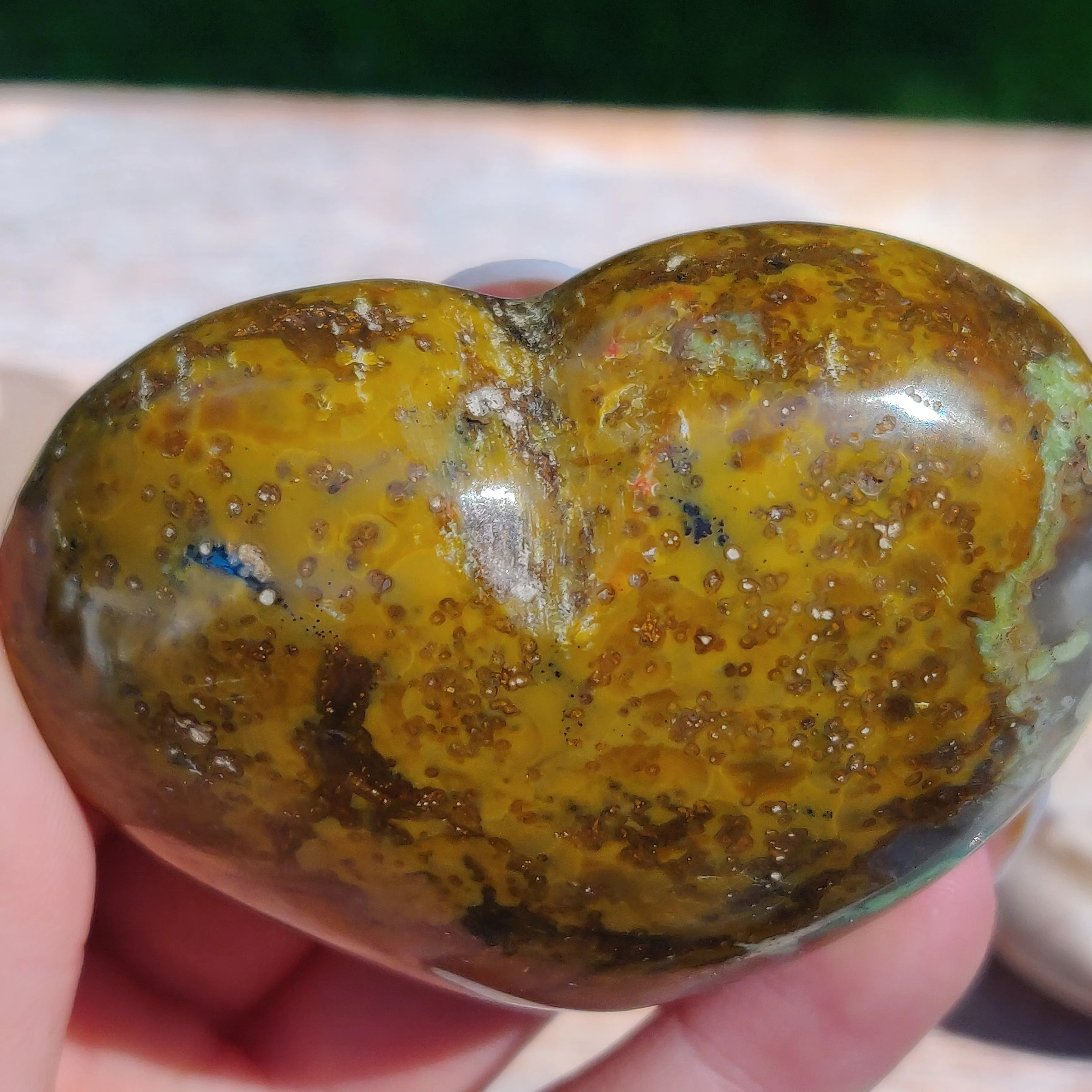 Matrix Green Opal Heart (#2)