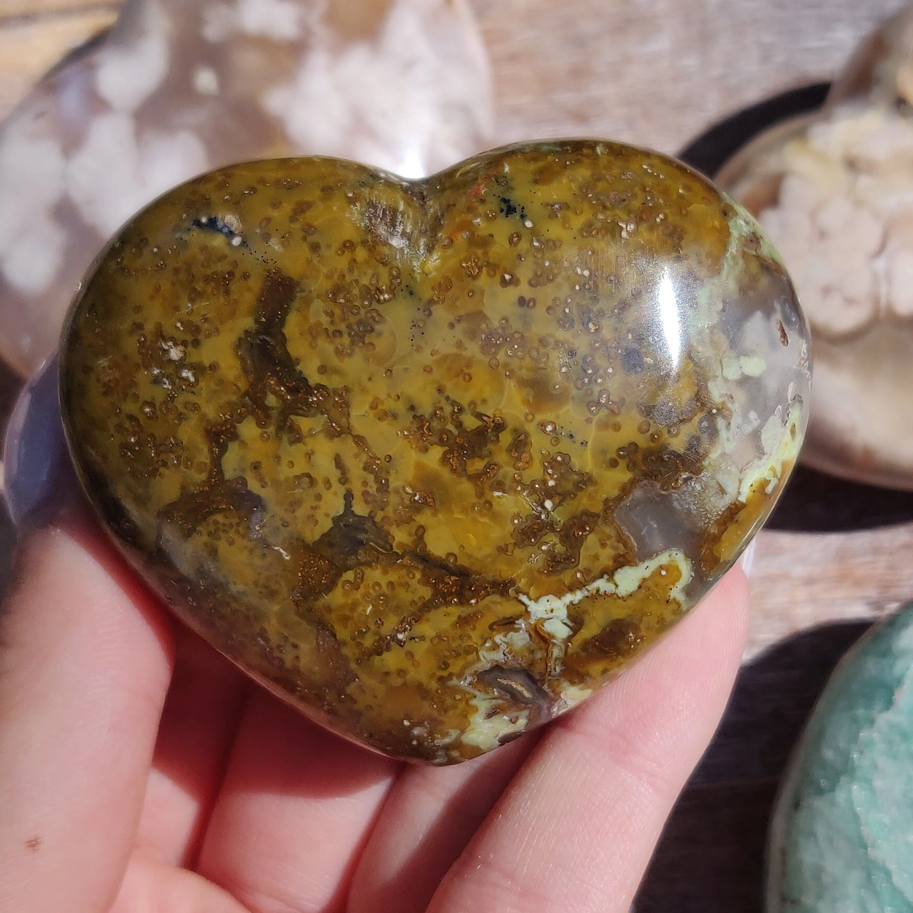 Matrix Green Opal Heart (#2)