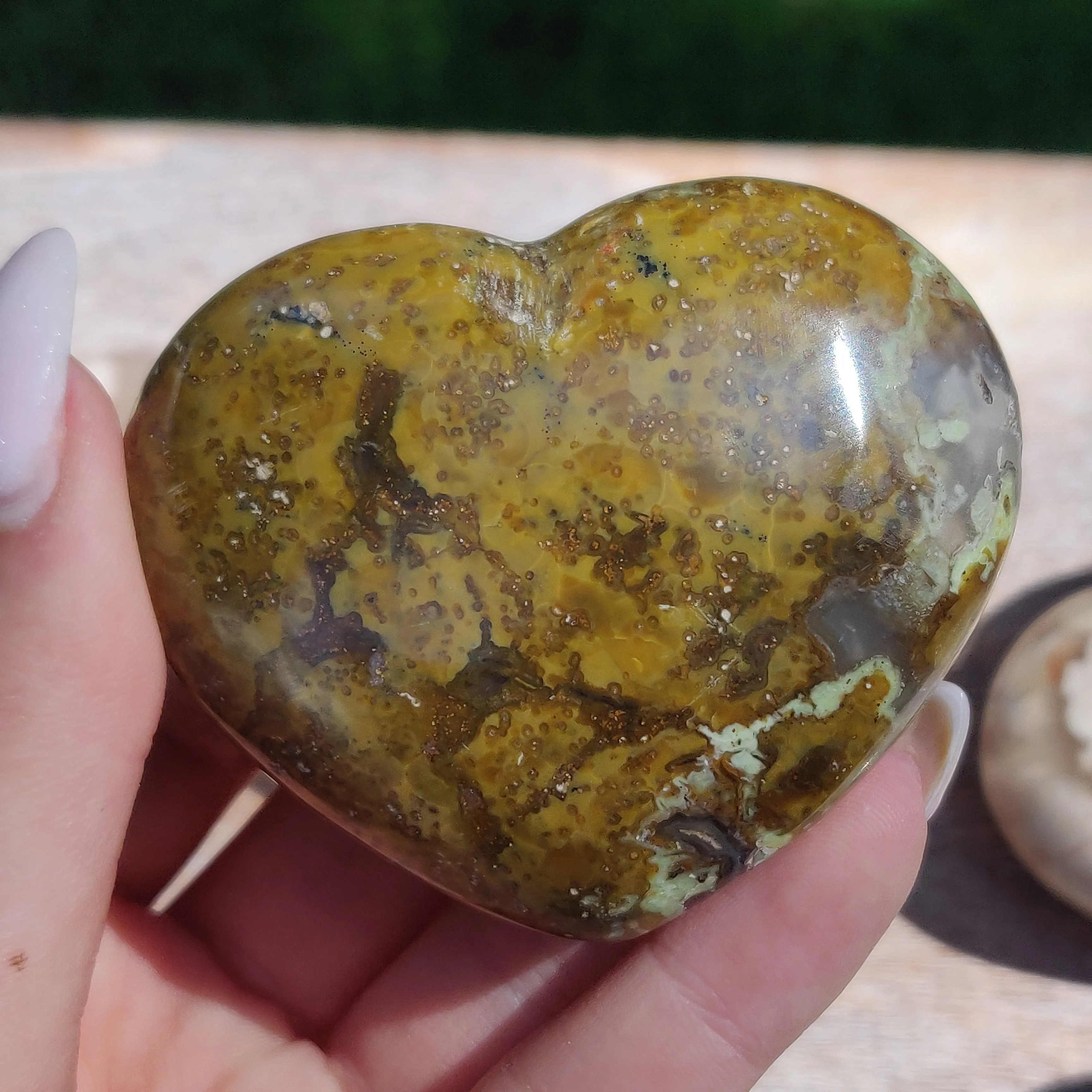 Matrix Green Opal Heart (#2)