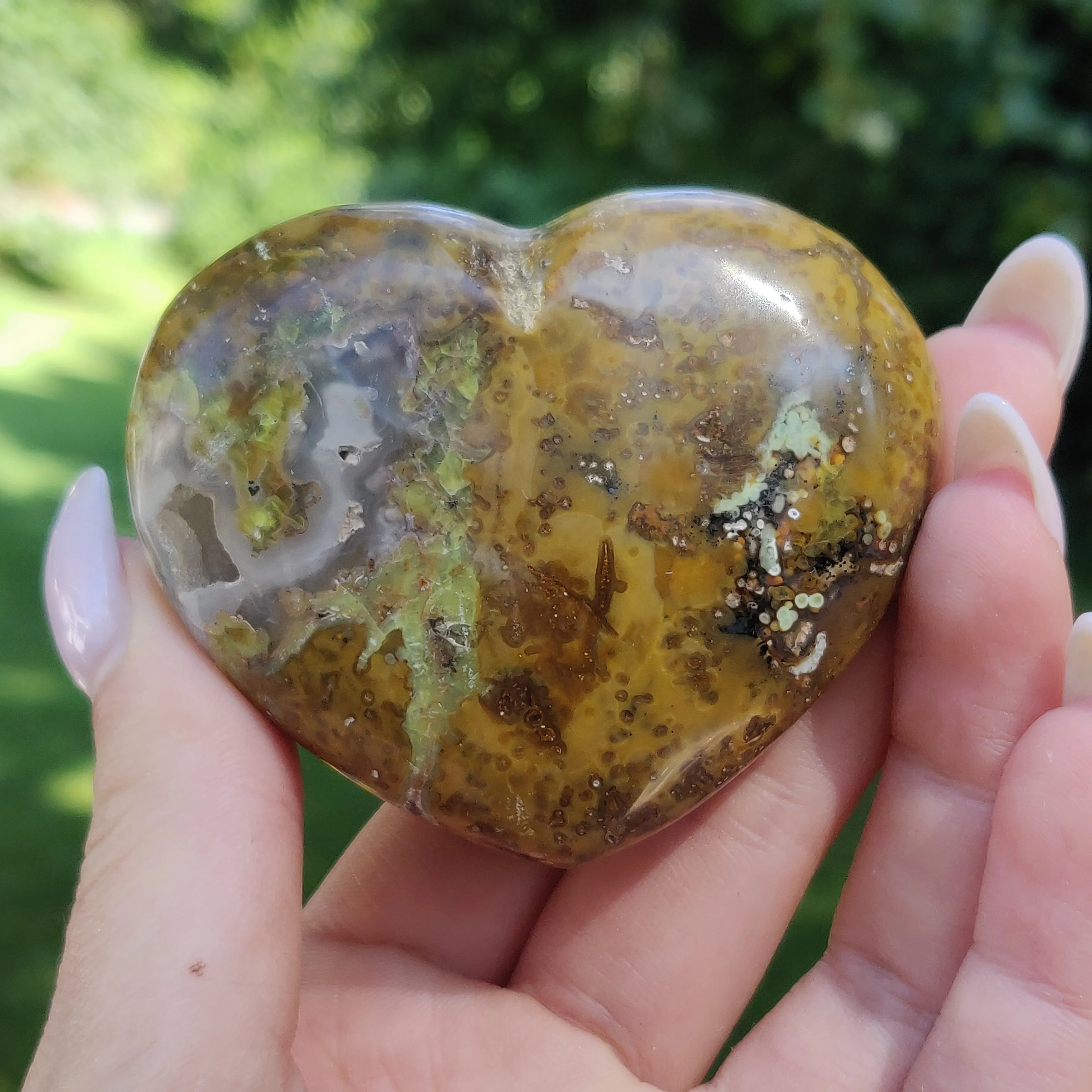Matrix Green Opal Heart (#2)